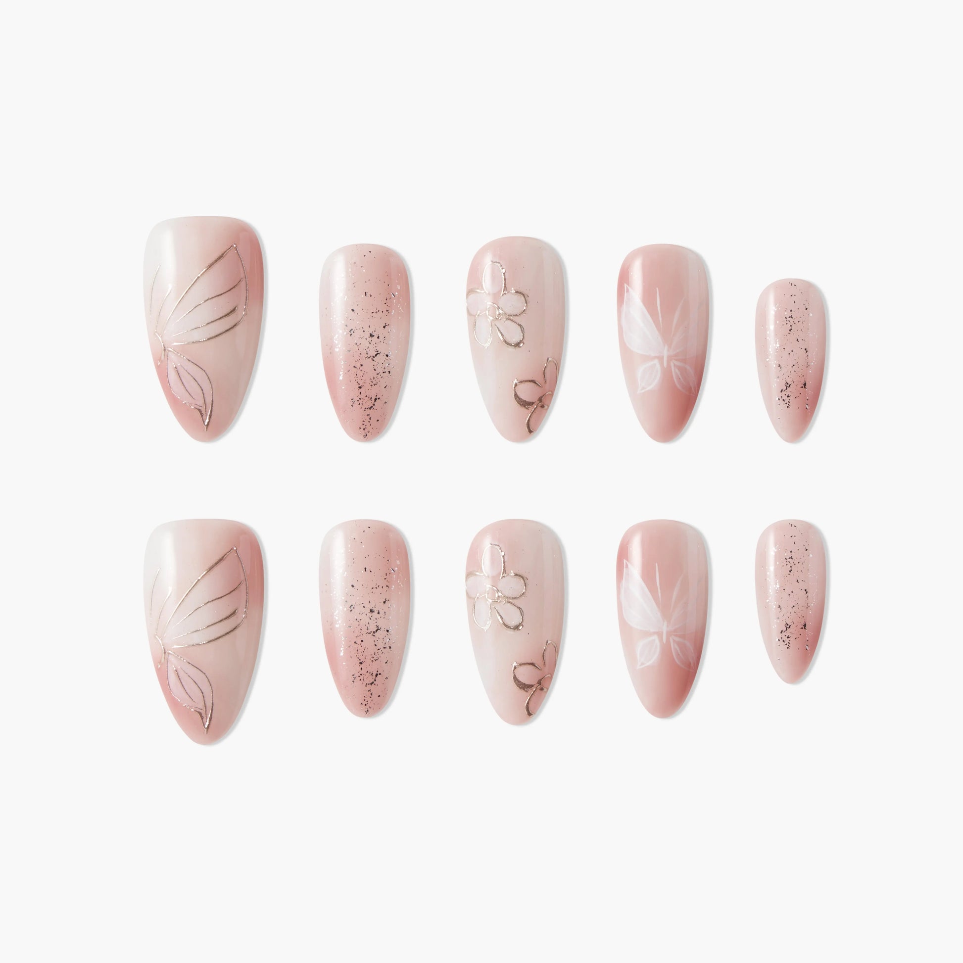 Fluttering Elegance Emily's Nail