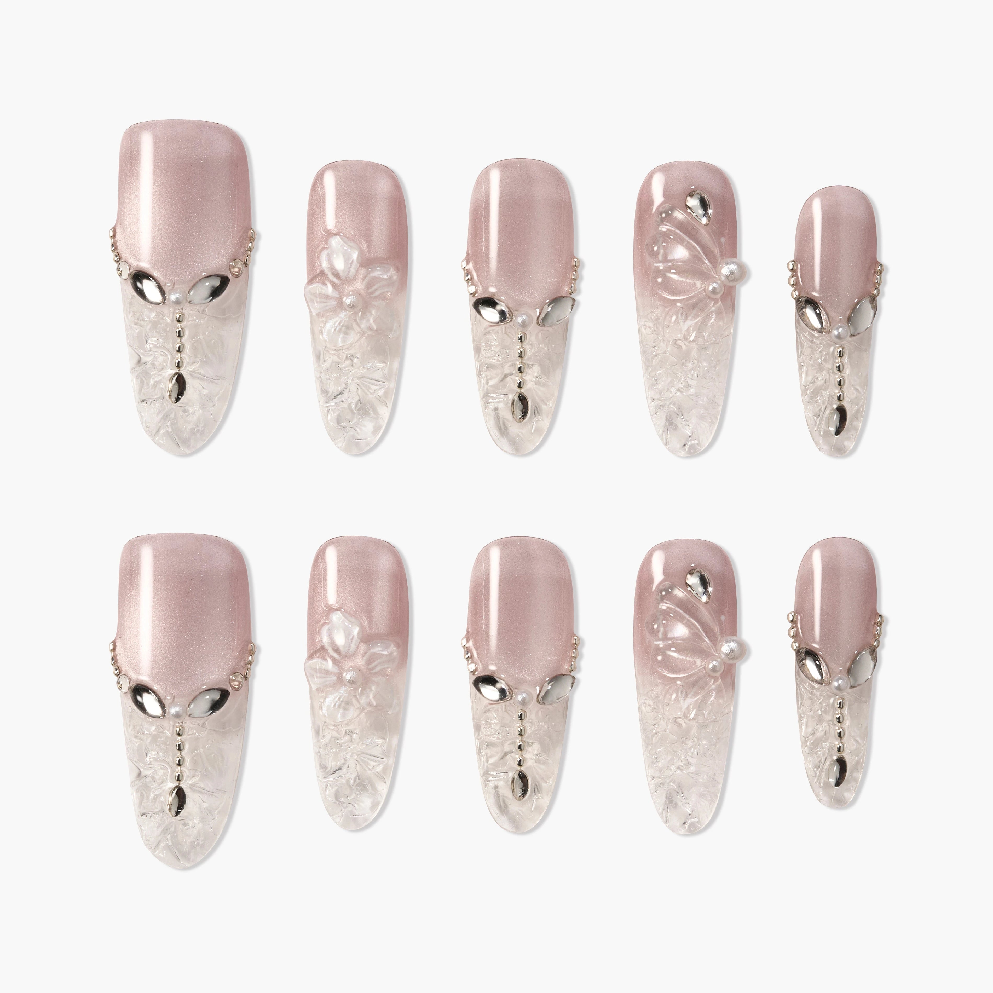 Frosted Petal Veil Emily’s Nail