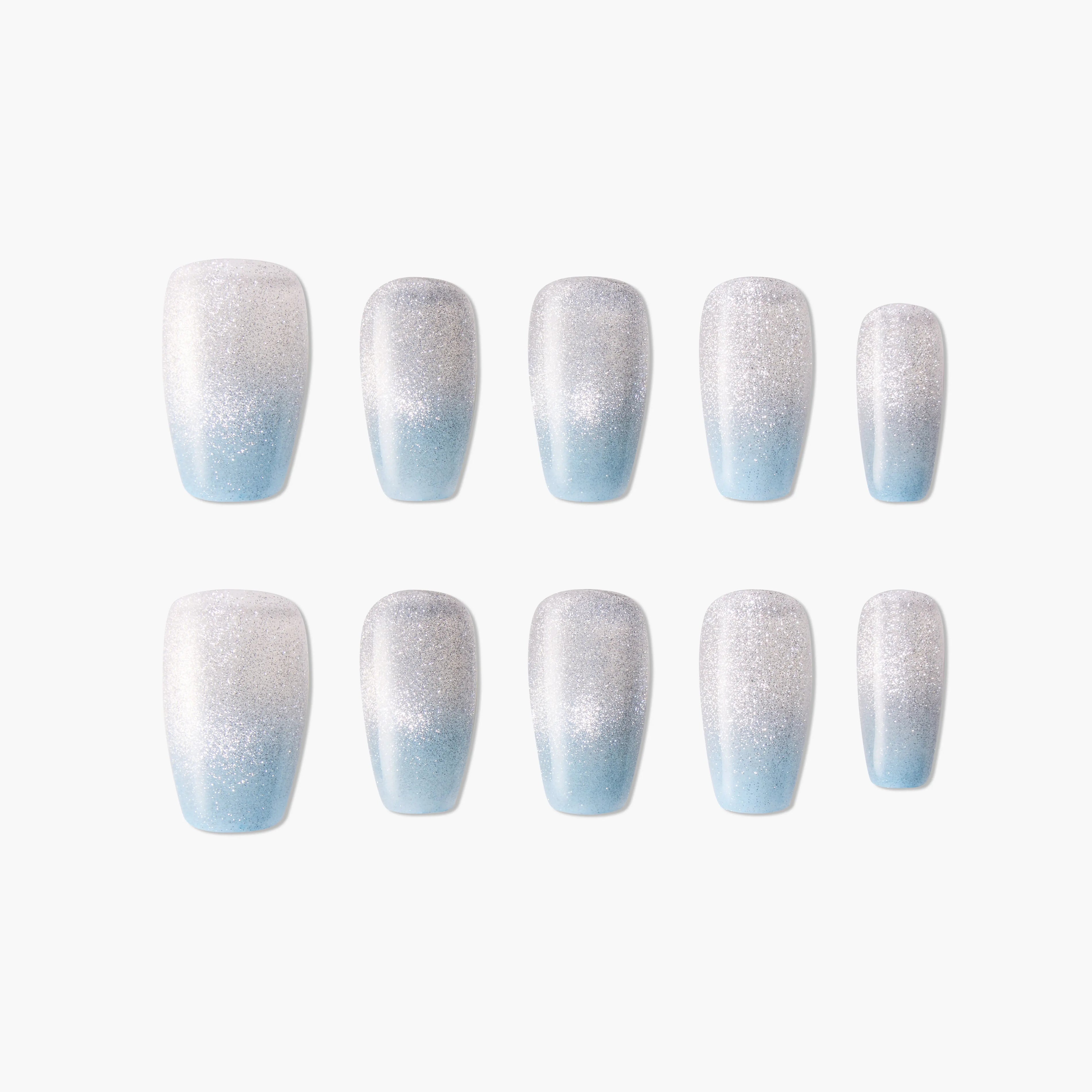 Frosty Silver Snow Emily's Nail