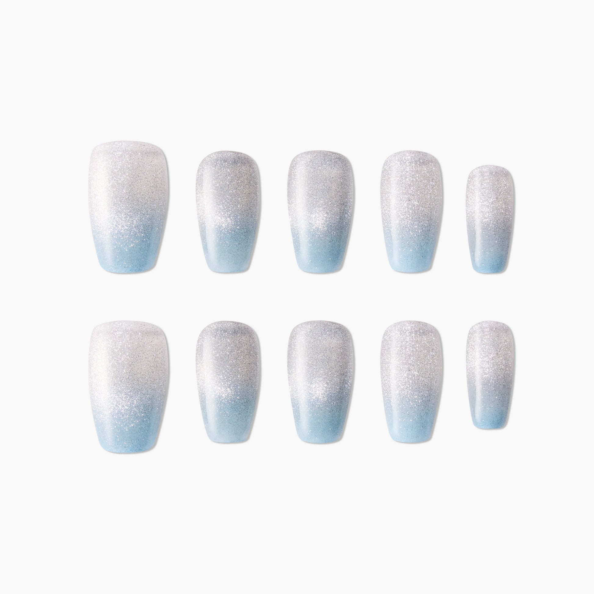 Frosty Silver Snow Emily's Nail