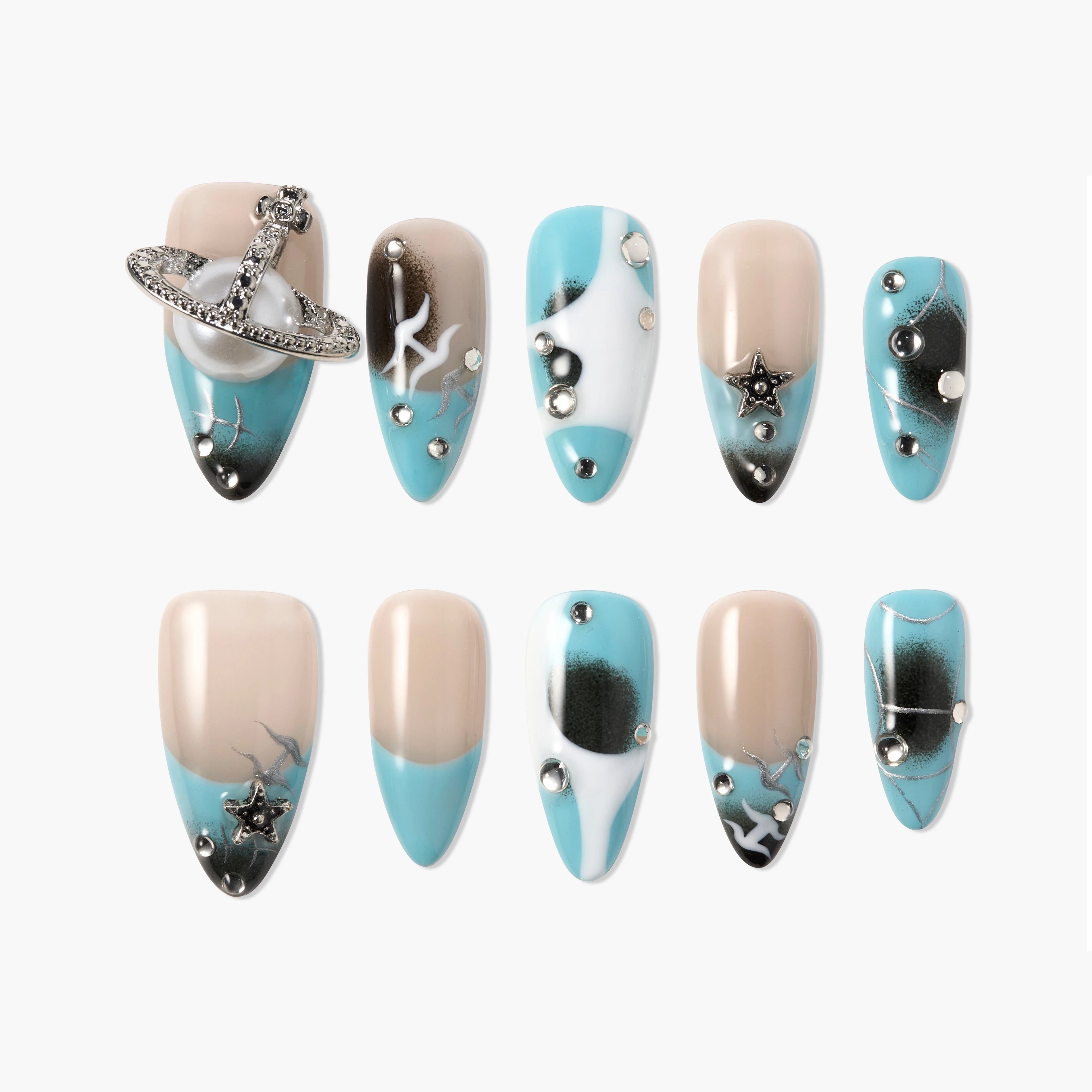 Galactic Charm (Almond) Emily's Nail