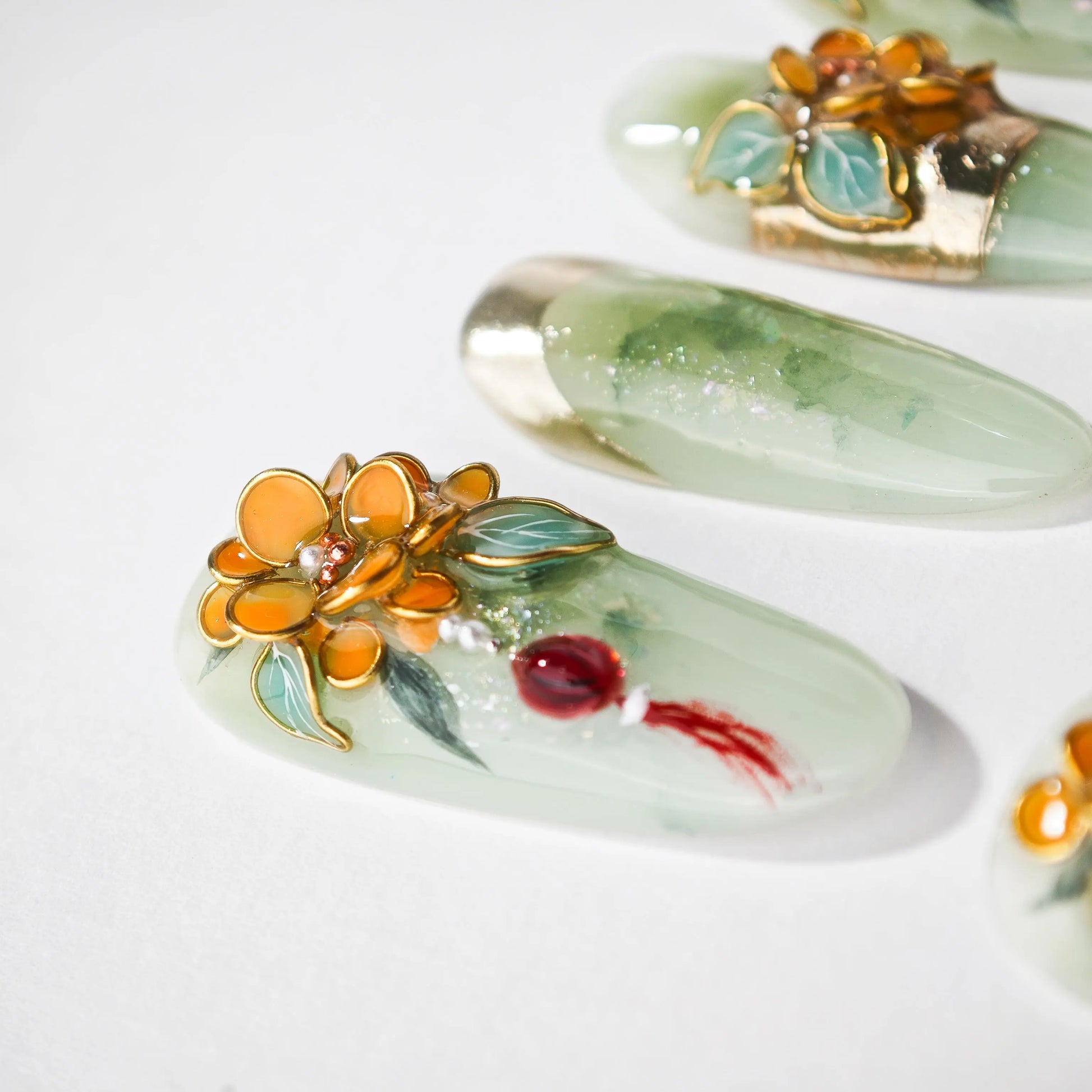 Golden Blossom Serenity Emily’s Nail