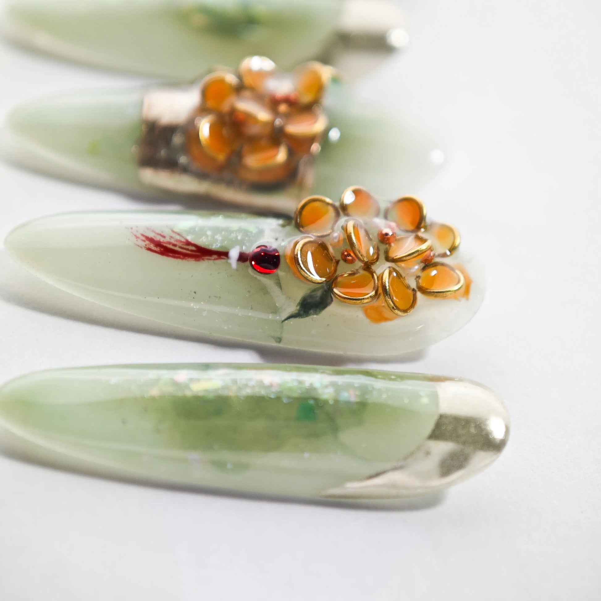 Golden Blossom Serenity Emily’s Nail