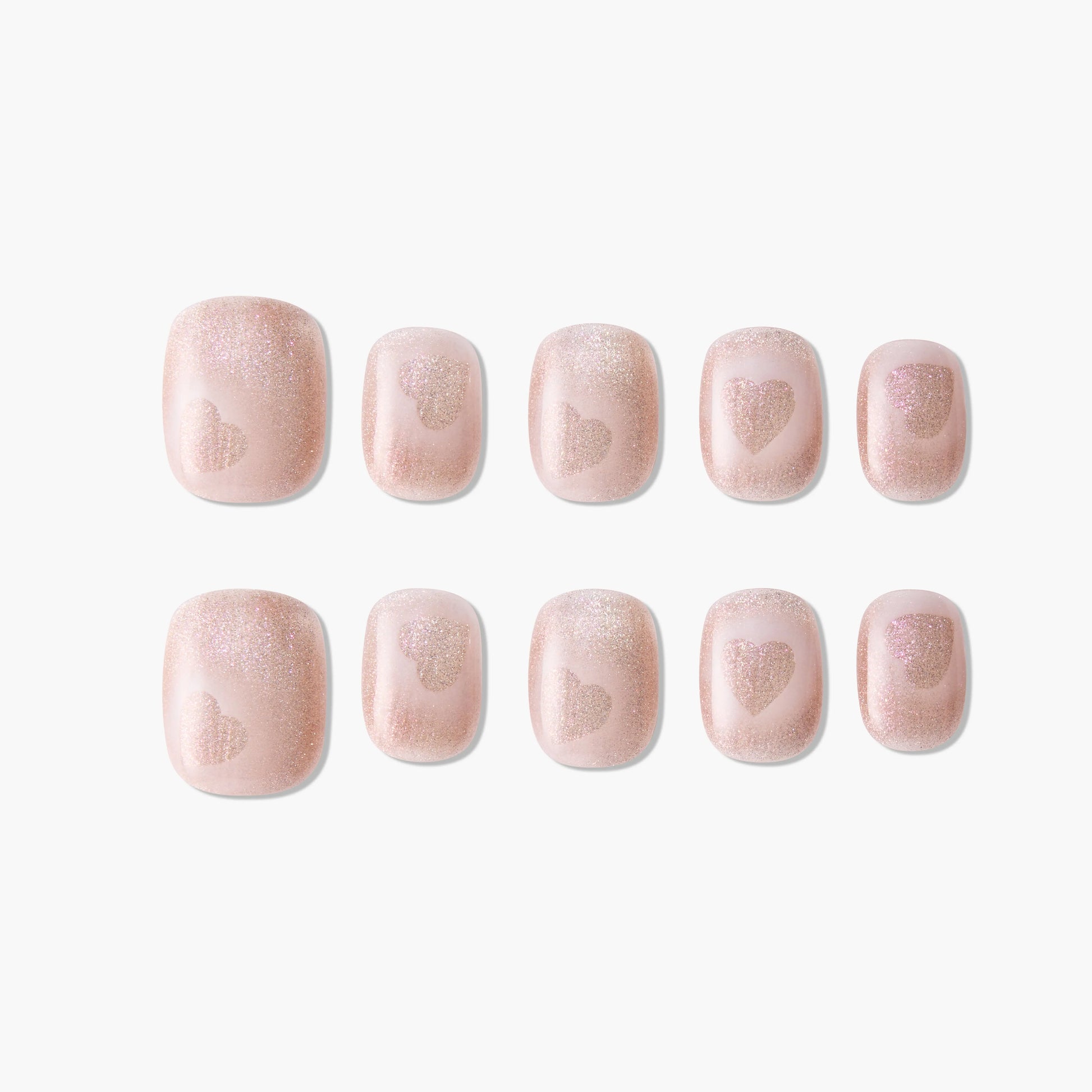 Heartfelt Pink Glow Emily’s Nail