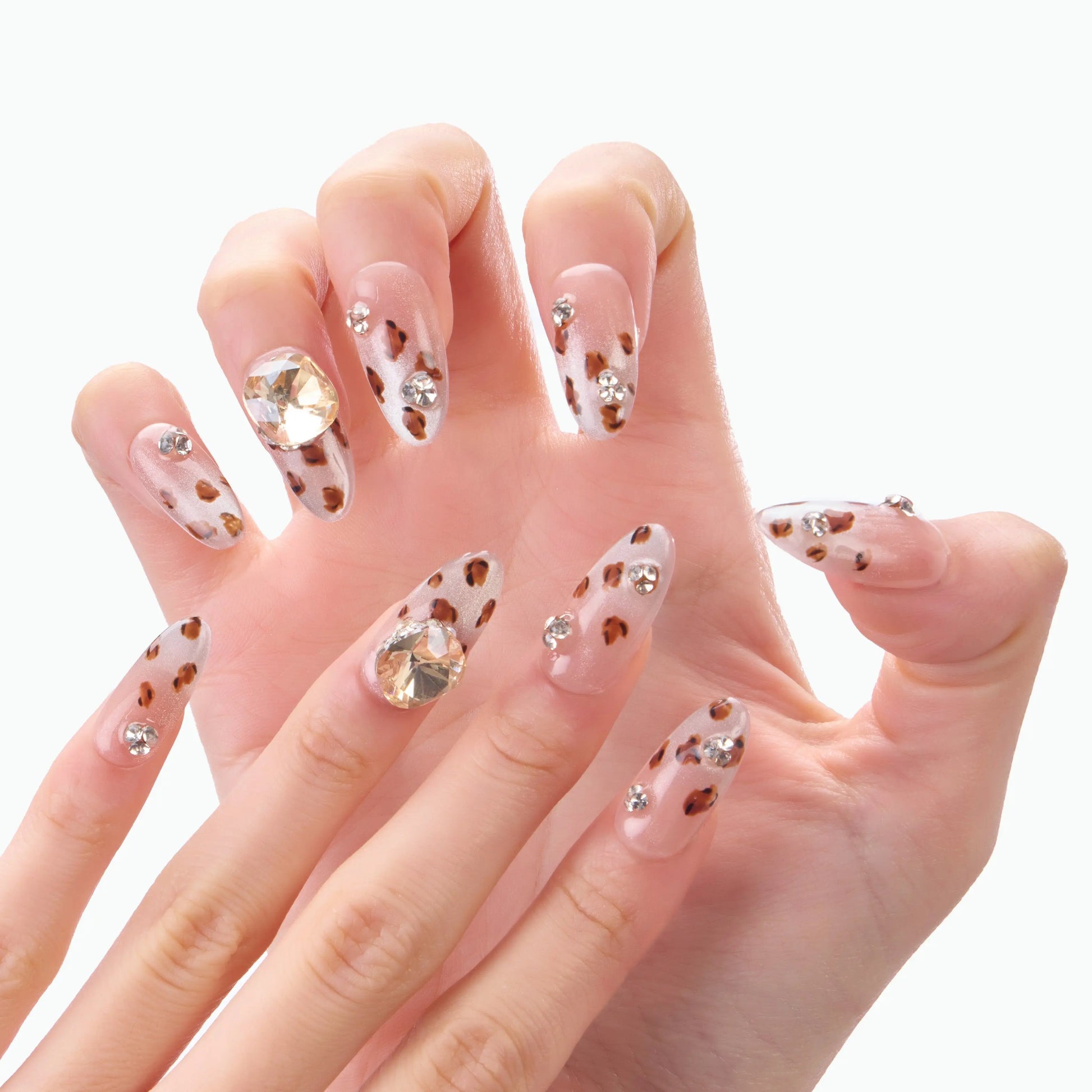 Leopard Print Sparkle Emily's Nail