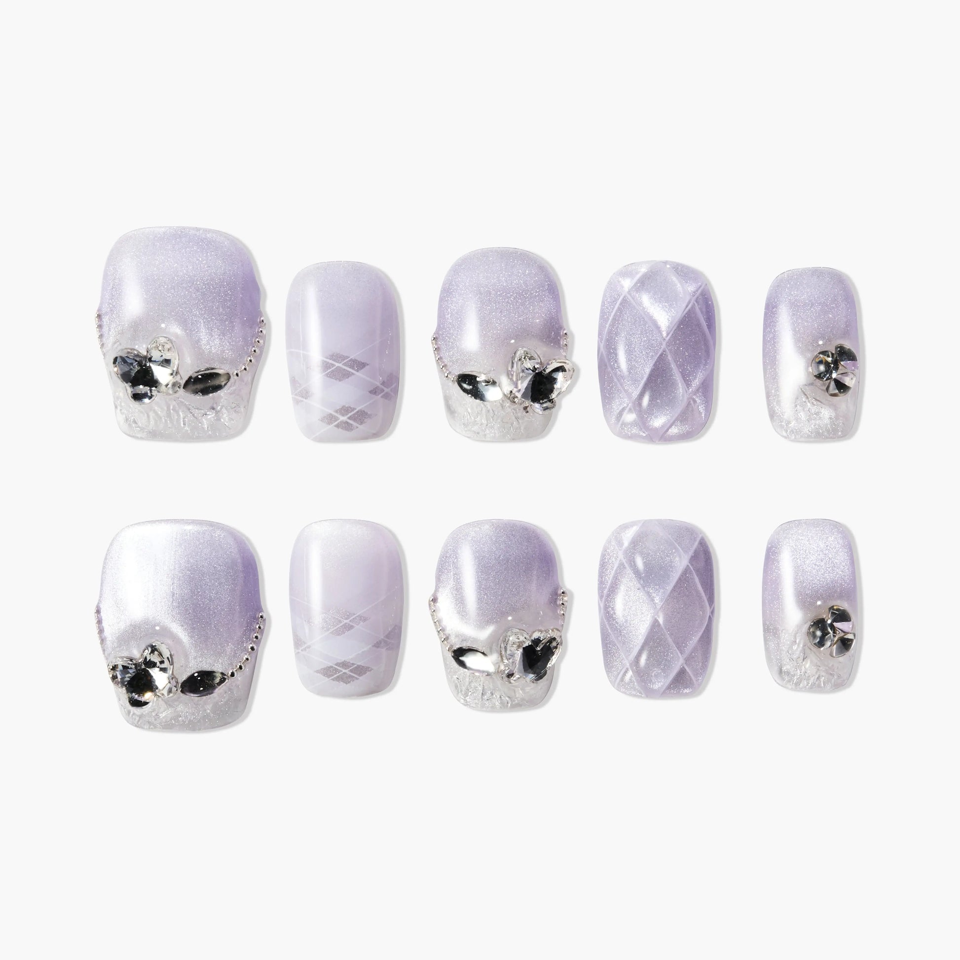 Lilac Frost Elegance (Square) Emily’s Nail