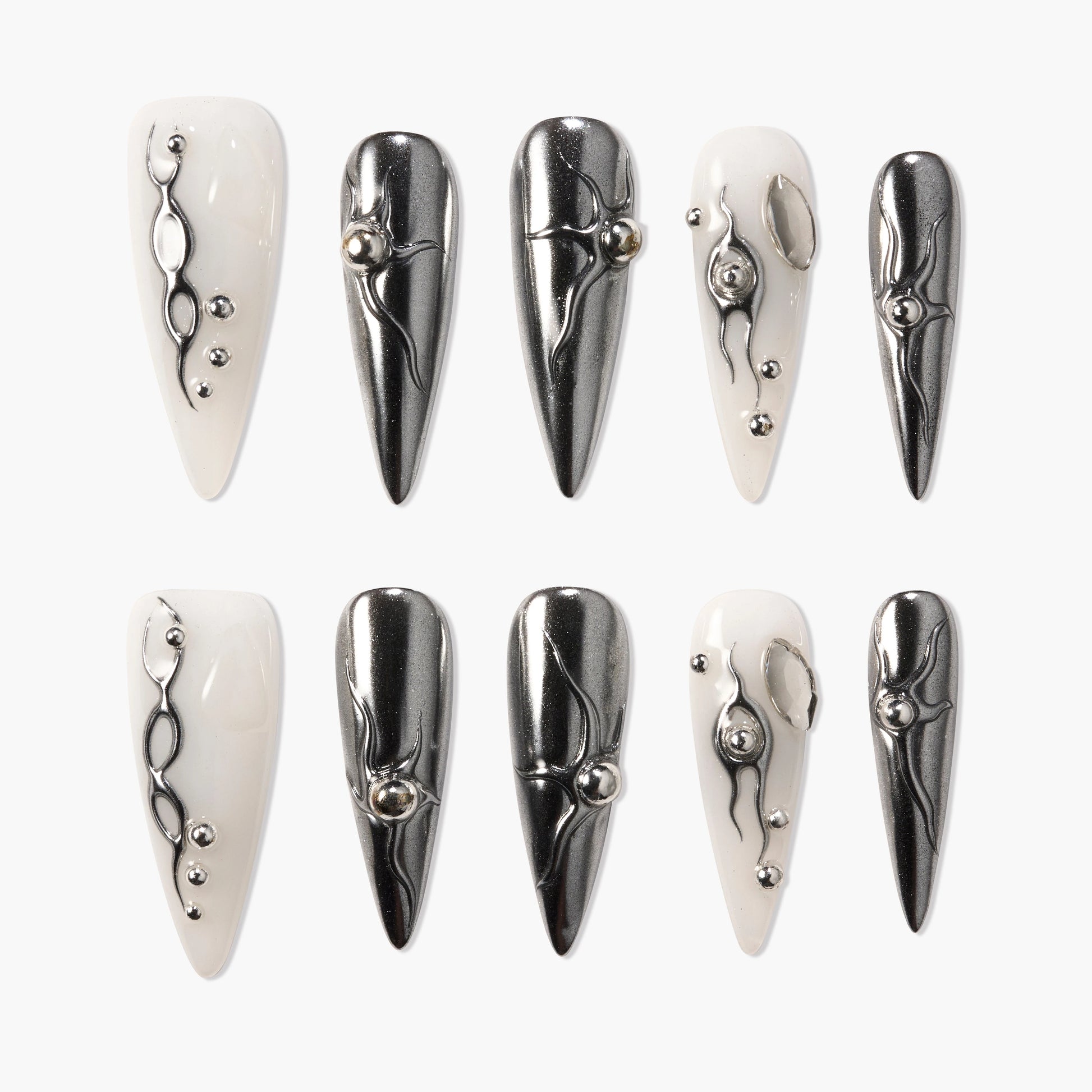 Liquid Chrome Duo Emily's Nail