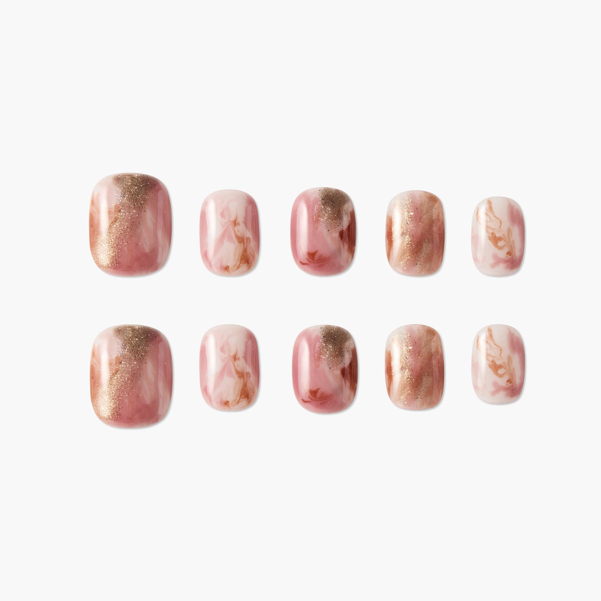 Marble Rose Gold Emily's Nail