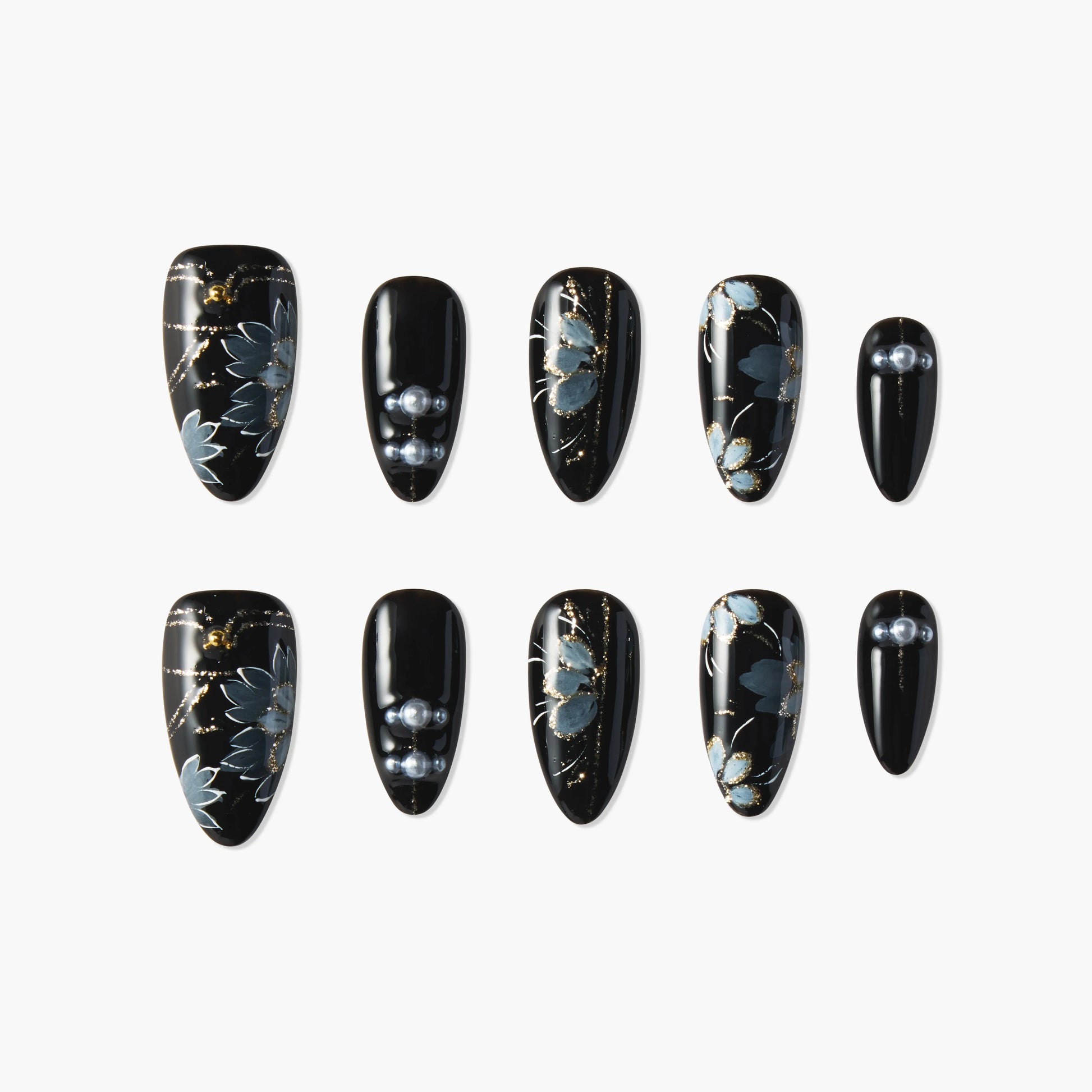 Midnight Blooms Emily's Nail