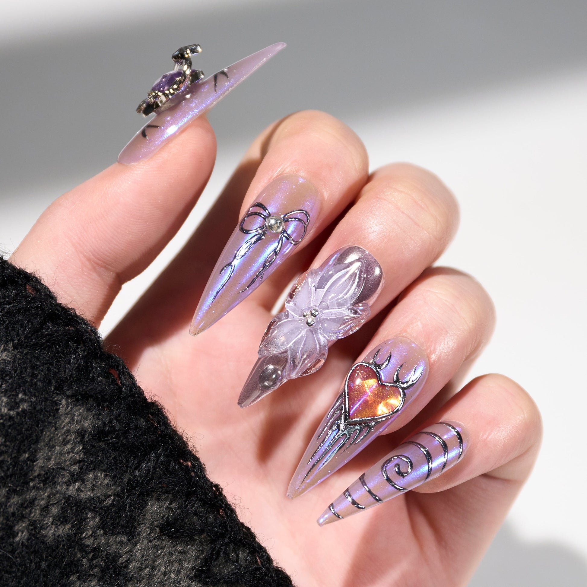 Midnight Heart Spell Emily's Nail