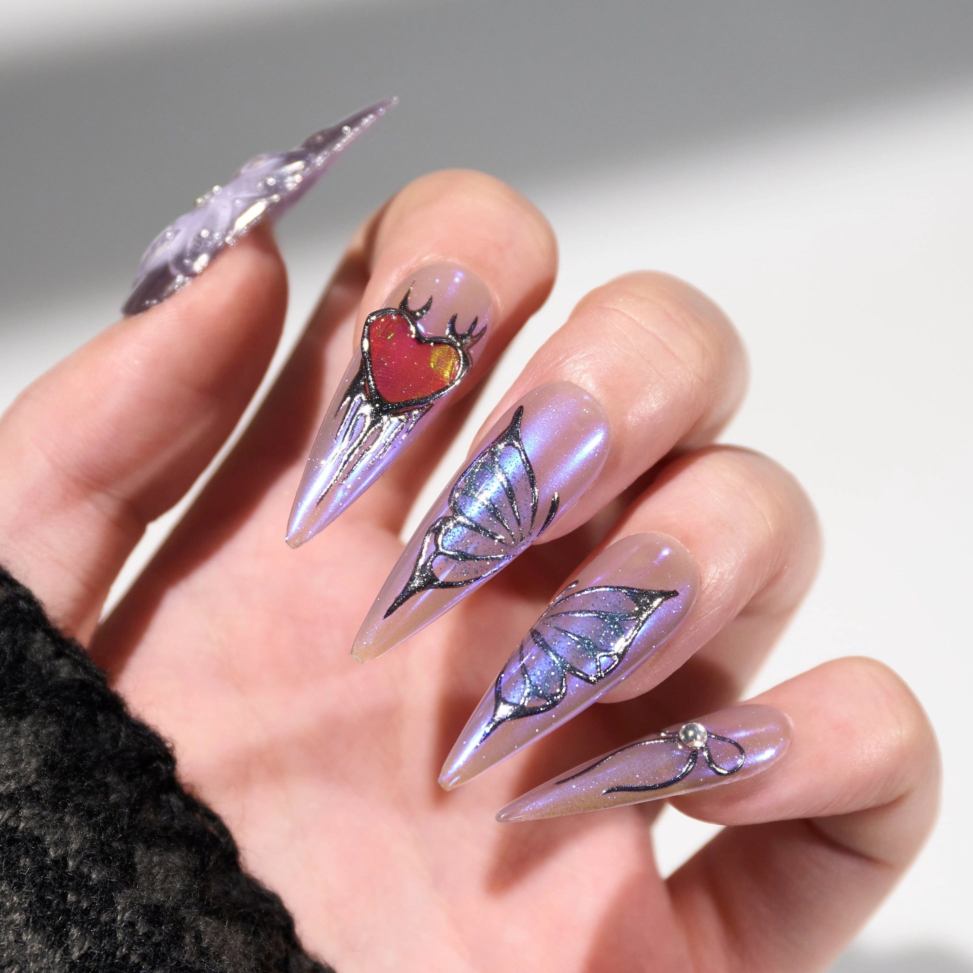 Midnight Heart Spell Emily's Nail