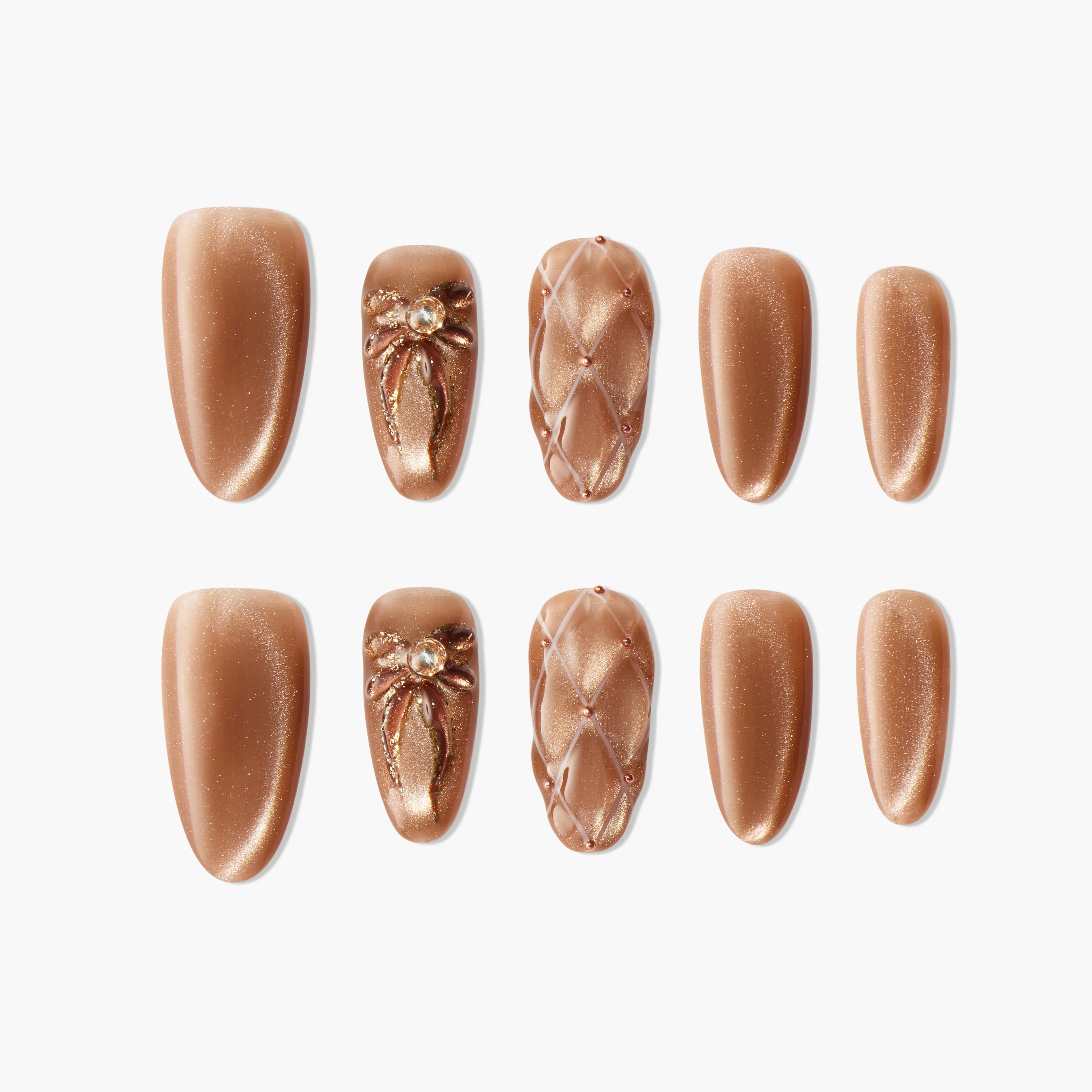 Mocha Velvet (Almond) Emily's Nail