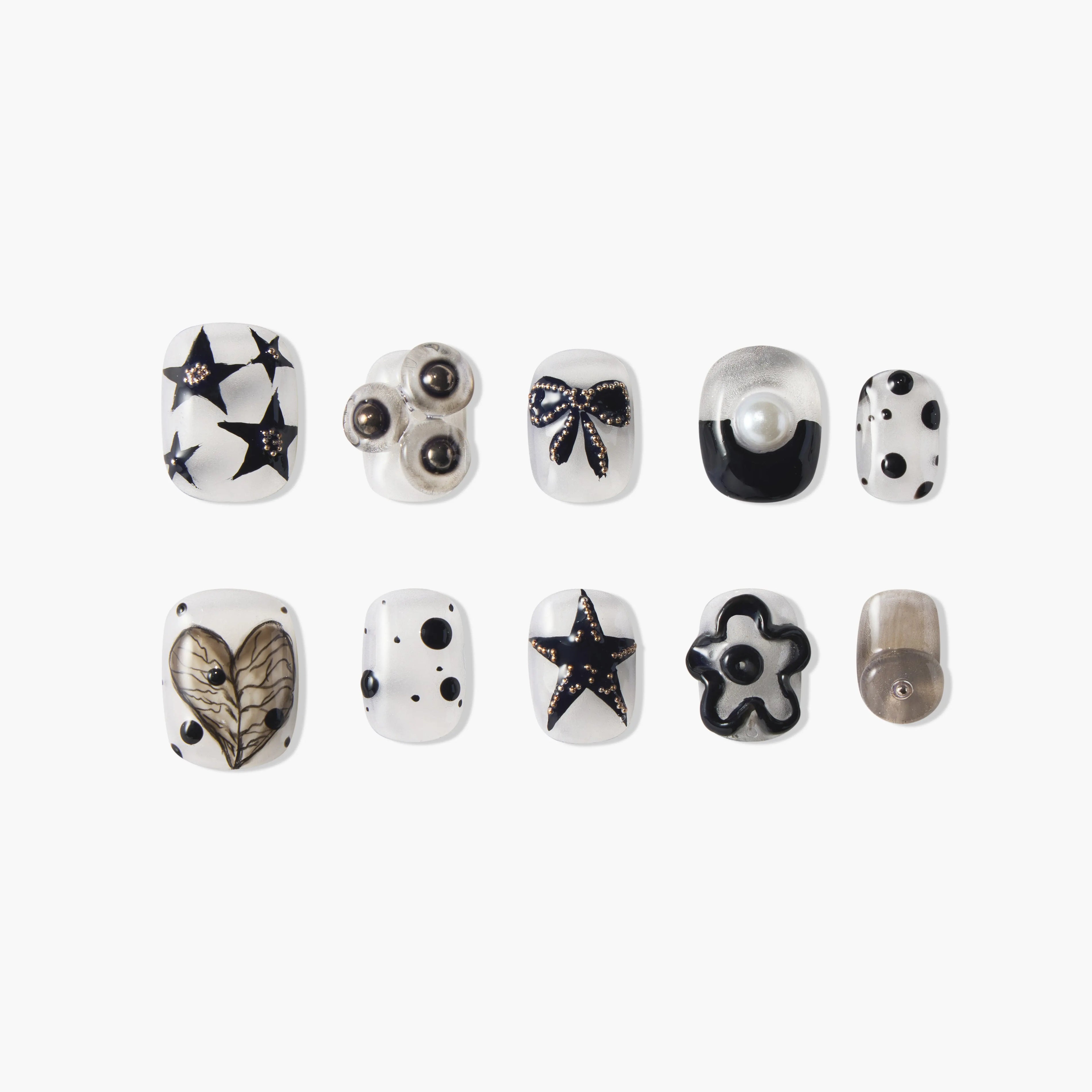 Monochrome Star Whisper Emily's Nail