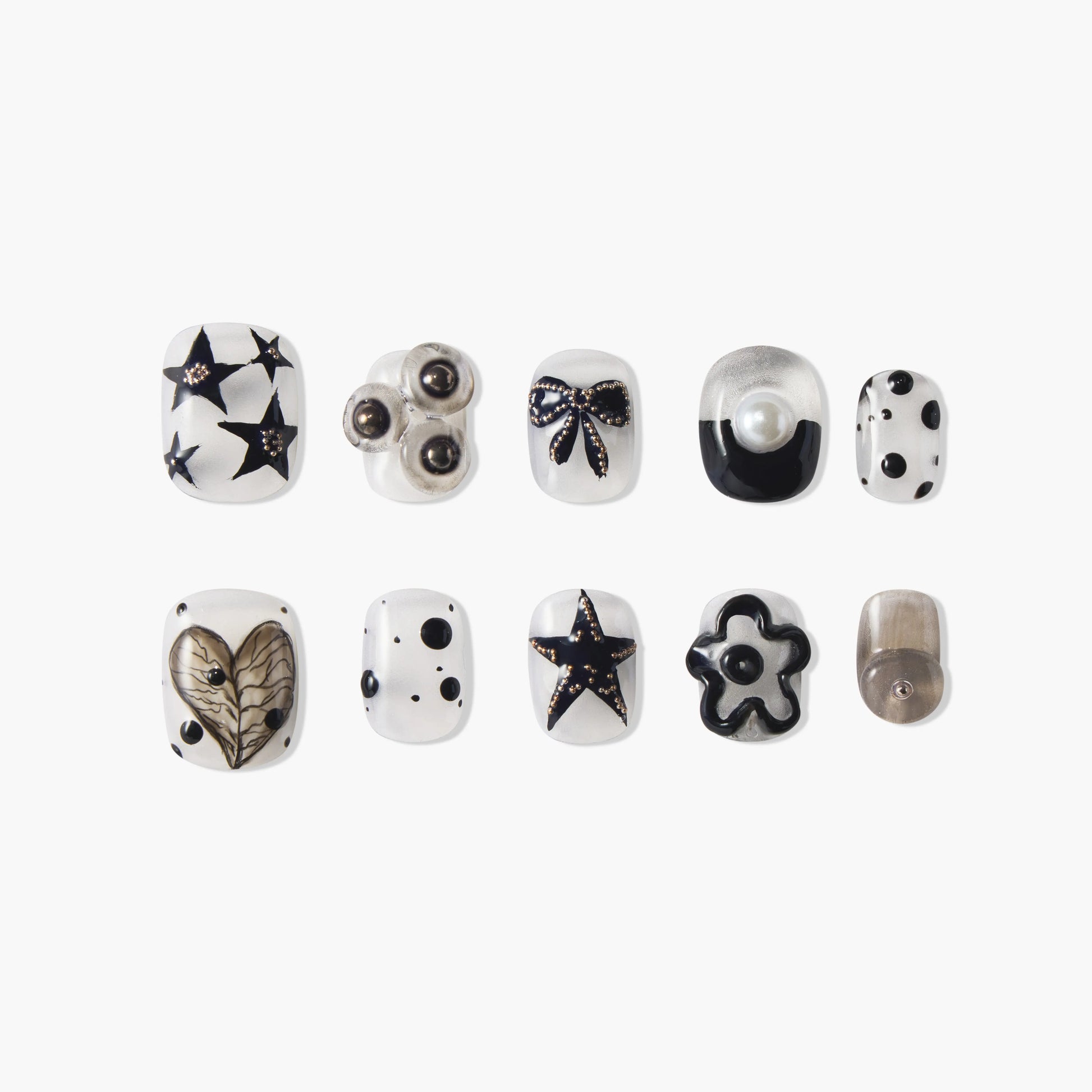 Monochrome Star Whisper Emily's Nail