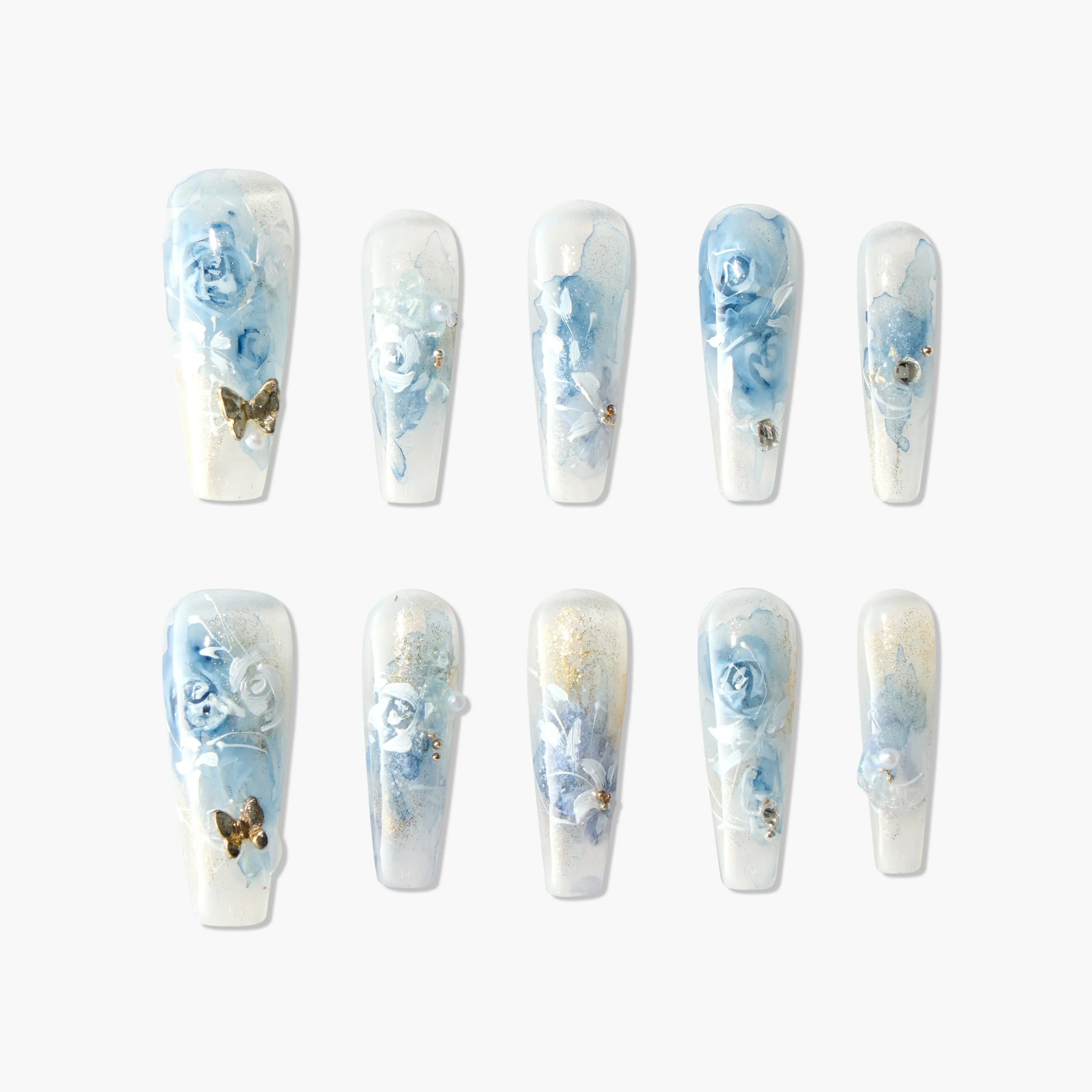 Moonlit Roses Emily's Nail