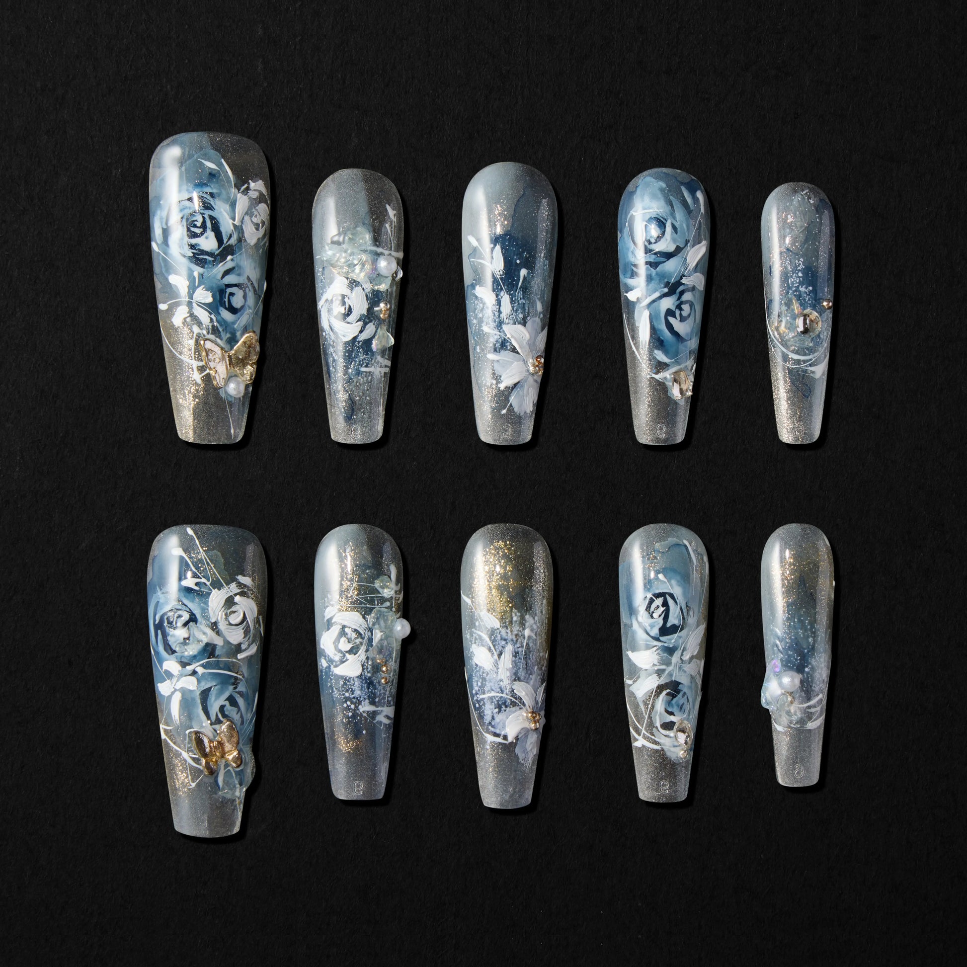 Moonlit Roses Emily's Nail