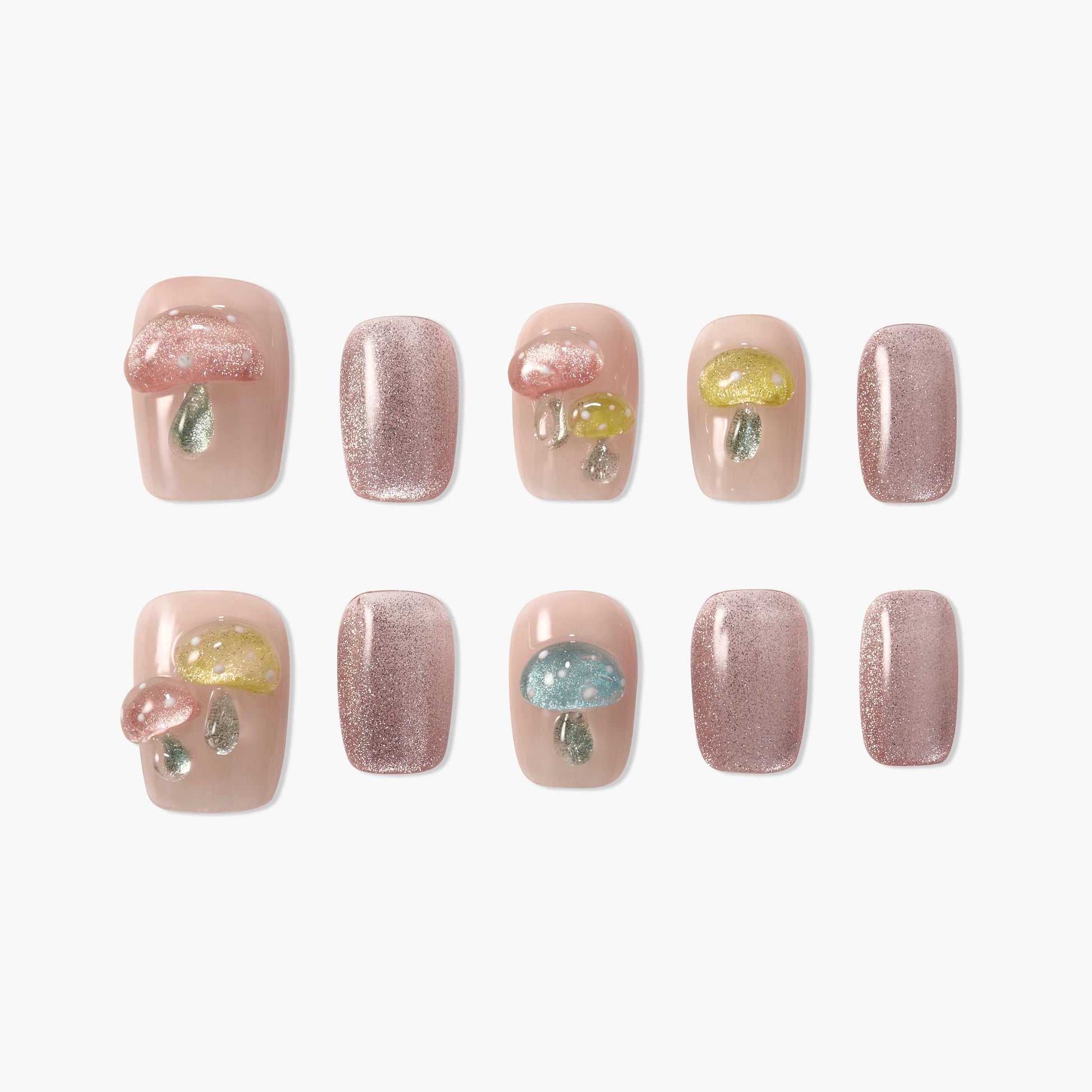 Mushroom Candy Garden (Square) Emily's Nail