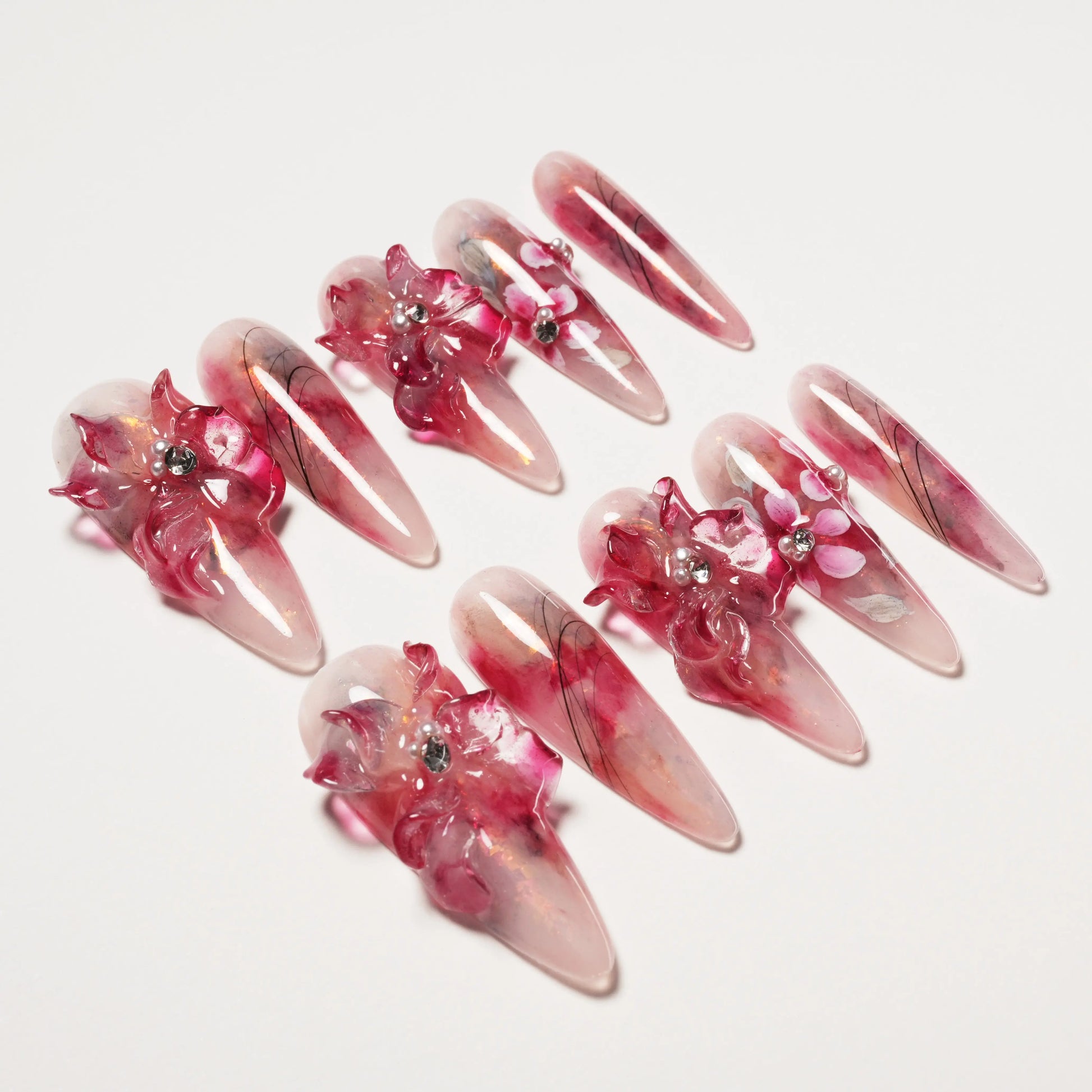 Peach Blossom Embrace Emily’s Nail