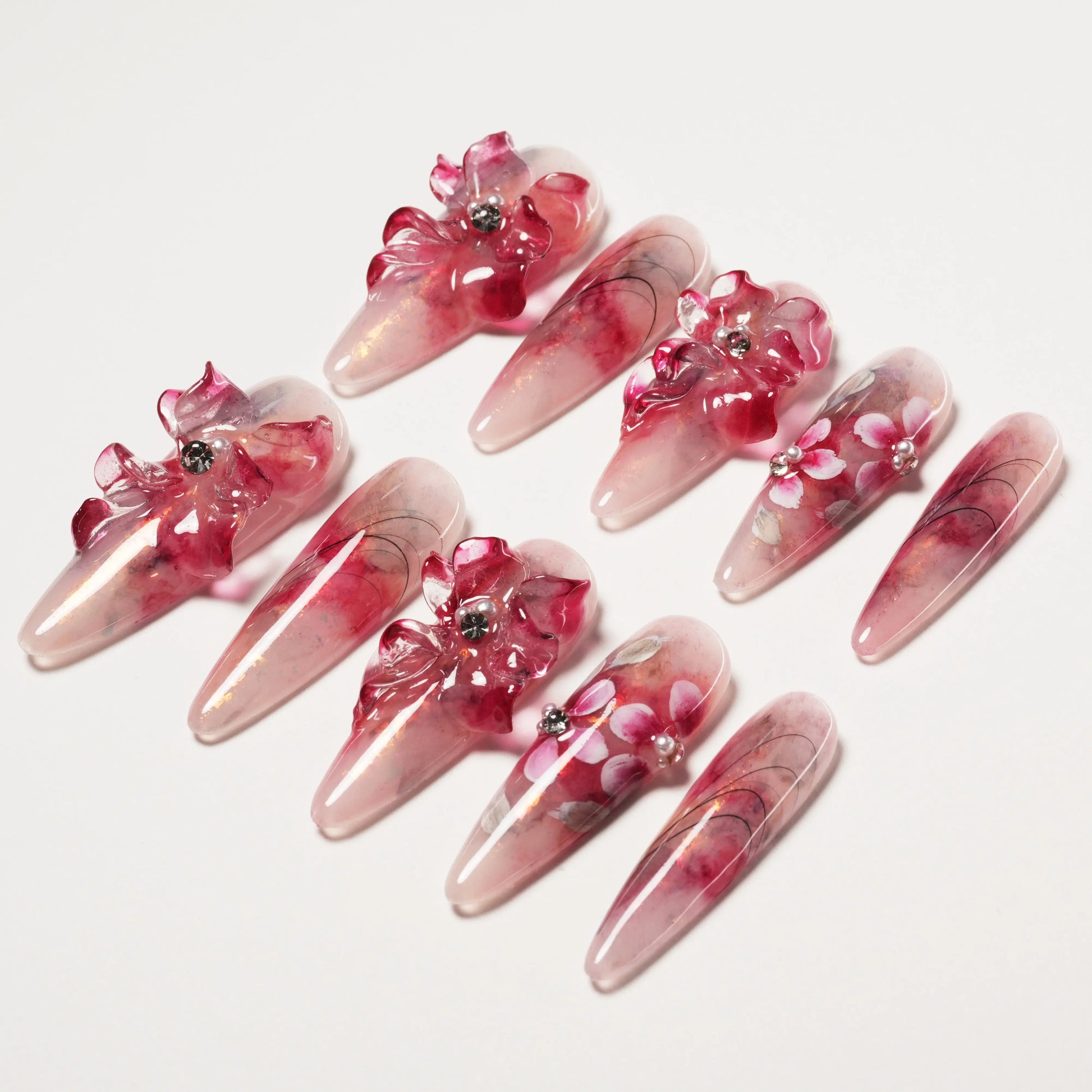 Peach Blossom Embrace Emily’s Nail