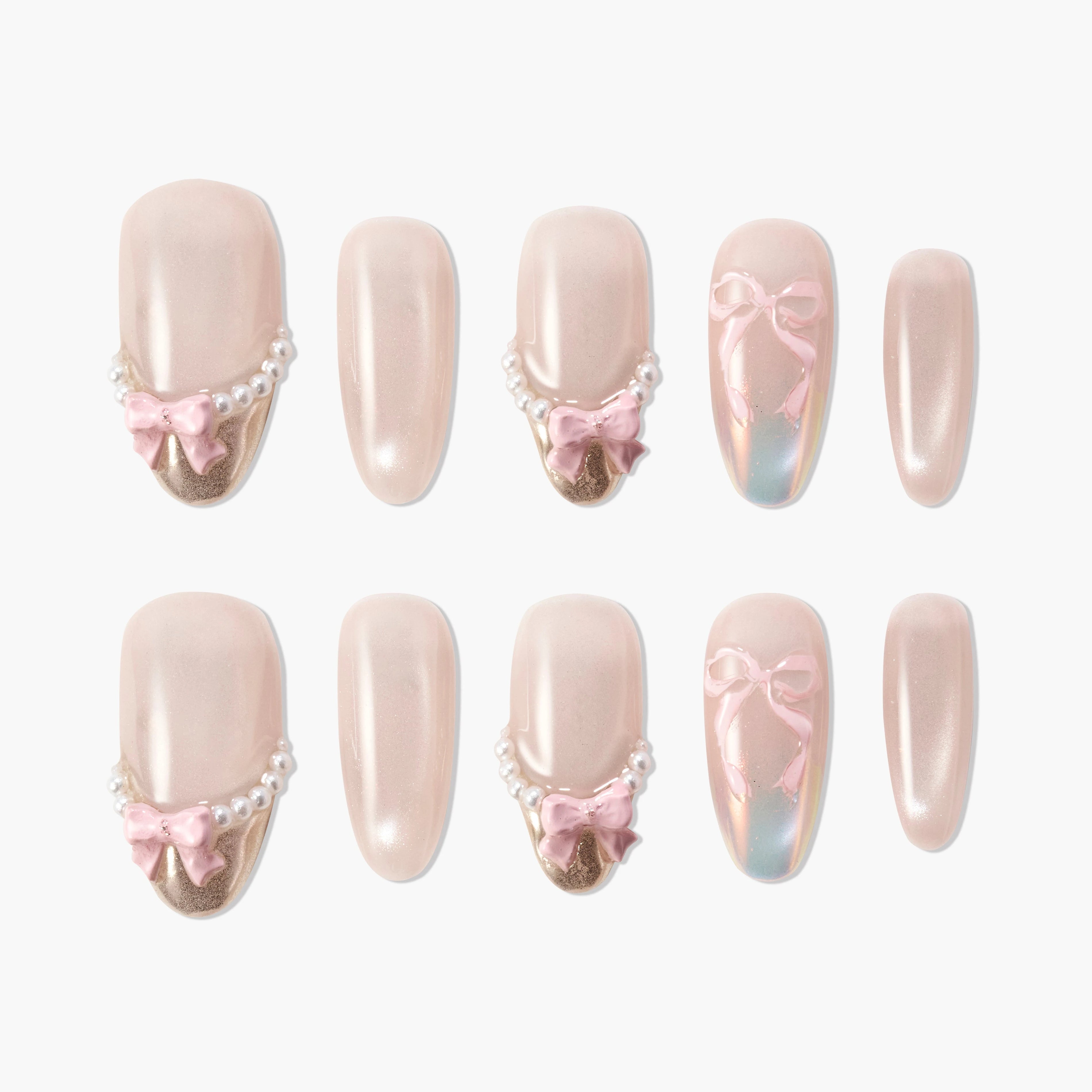 Pearl Bow Ballet Emily’s Nail