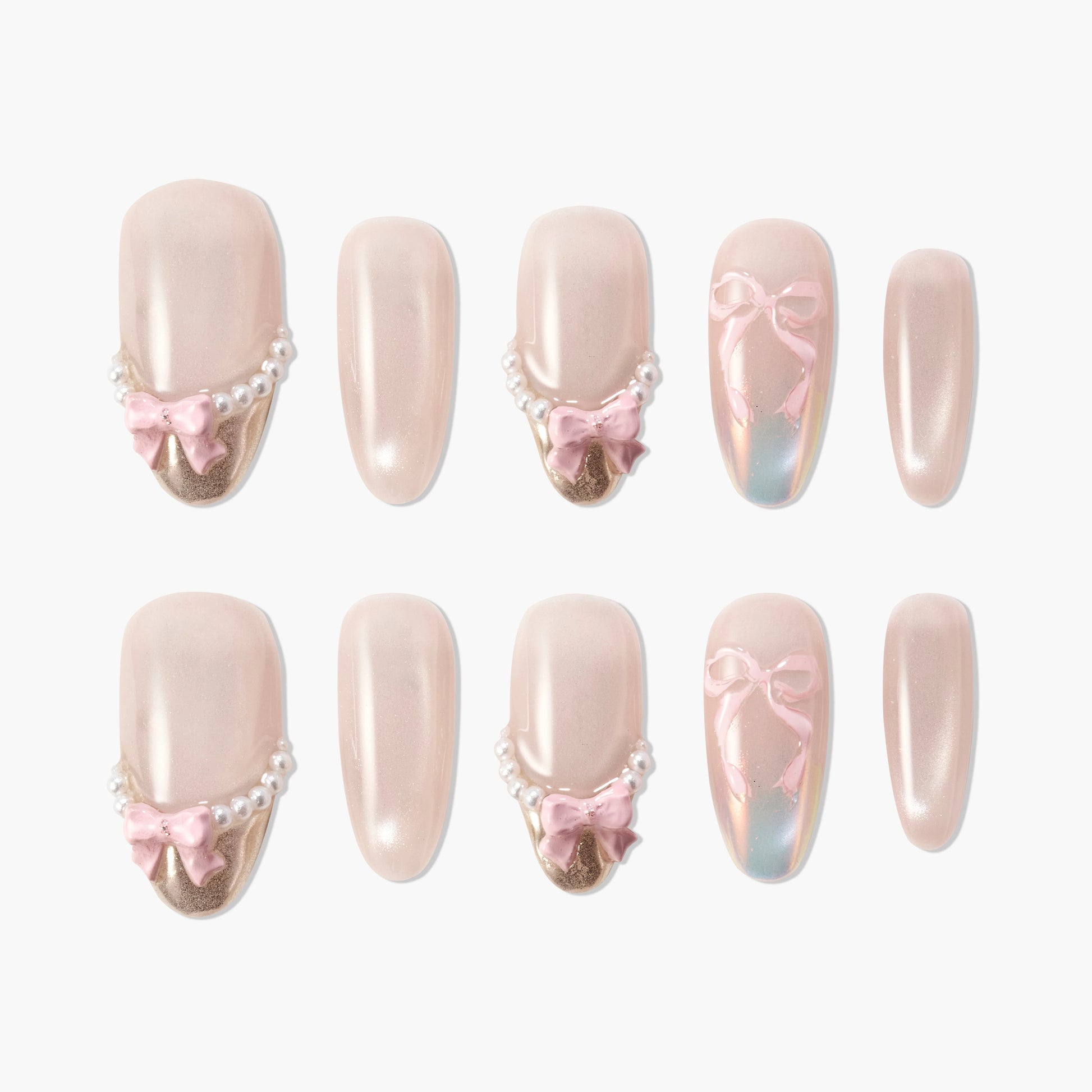 Pearl Bow Ballet Emily’s Nail