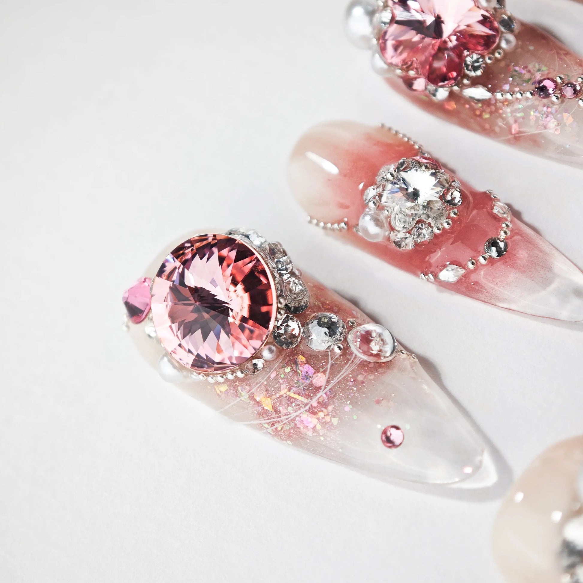 Pink Crystal Elegance Emily’s Nail