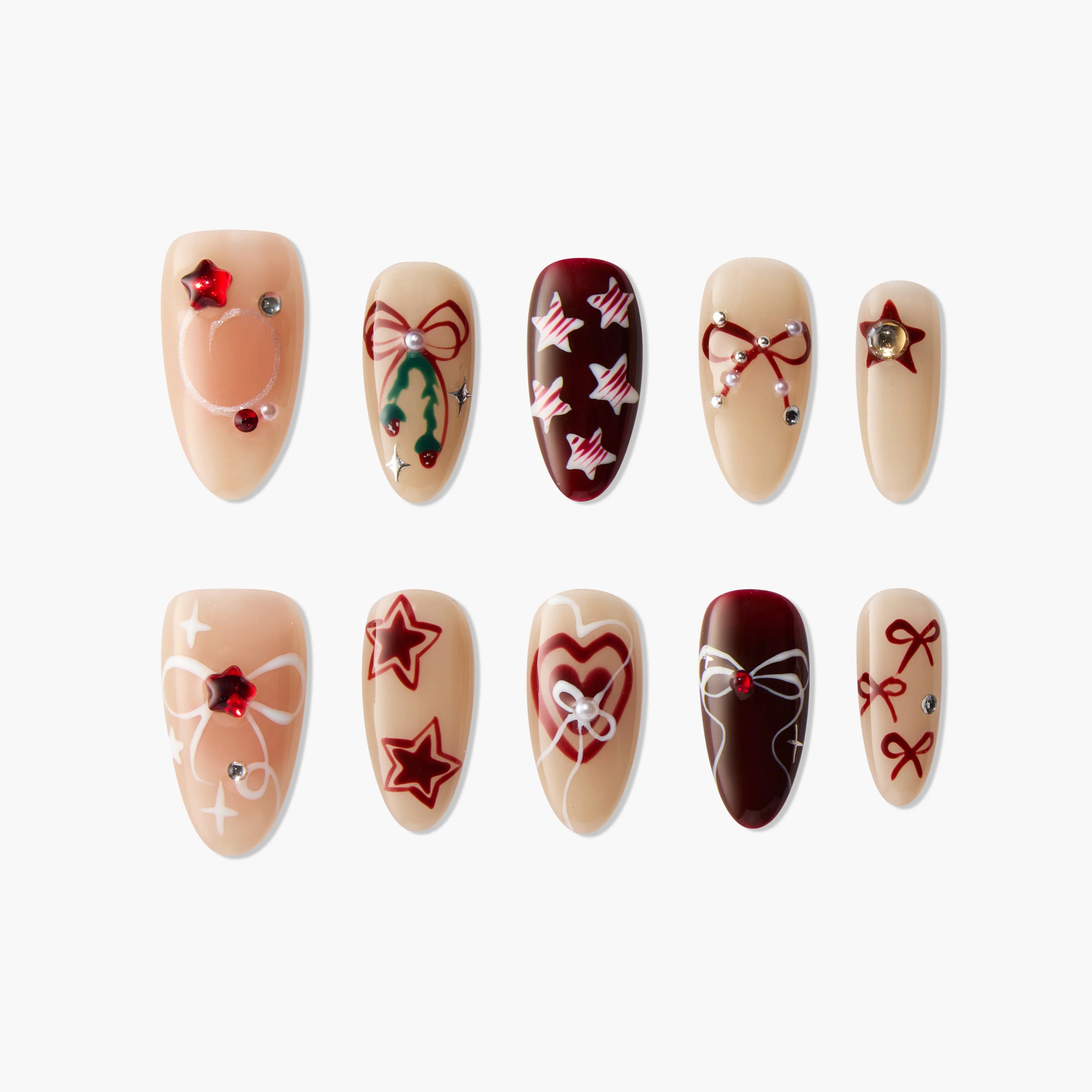 Ribbons and Stars Emily's Nail