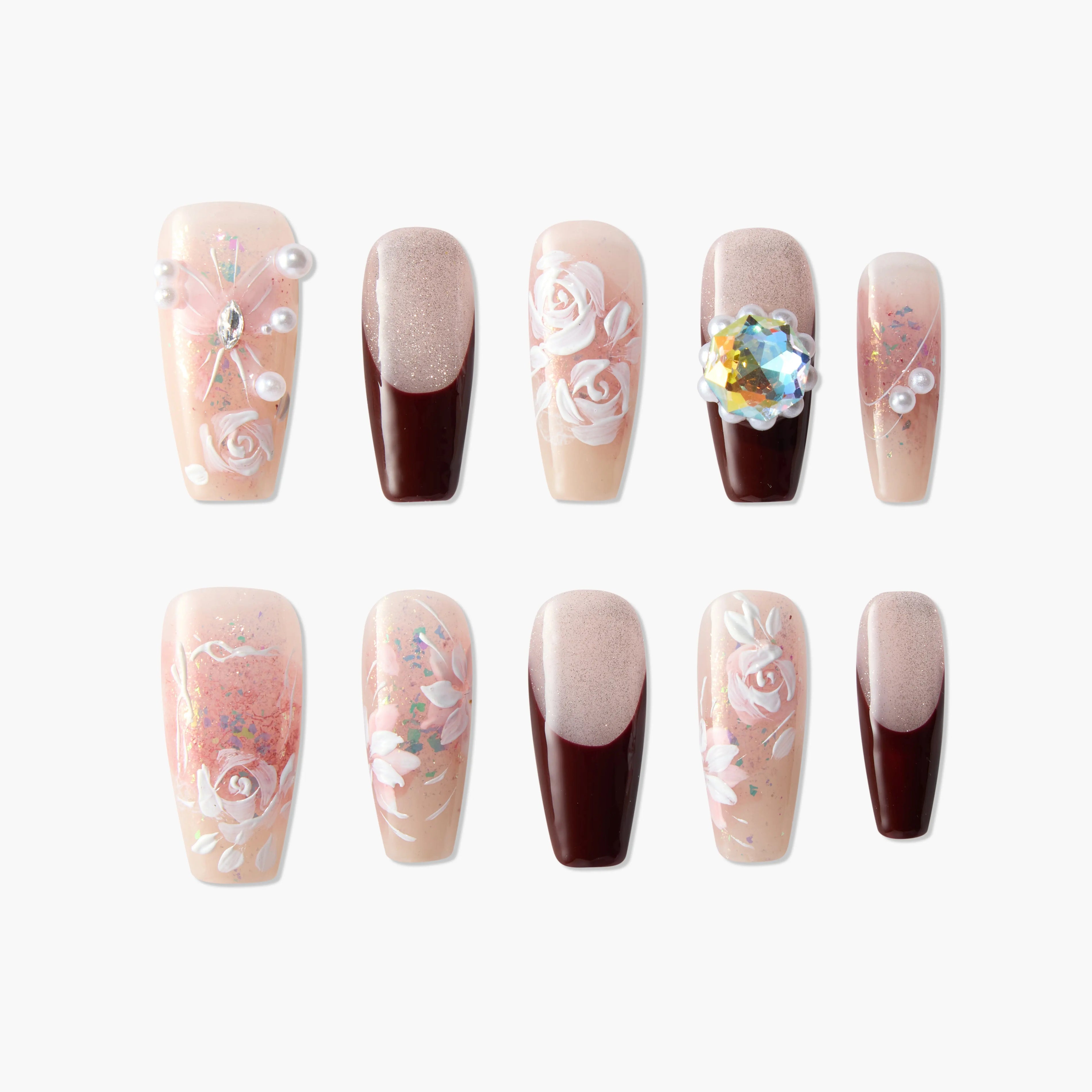 Rose Jewel Emily's Nail