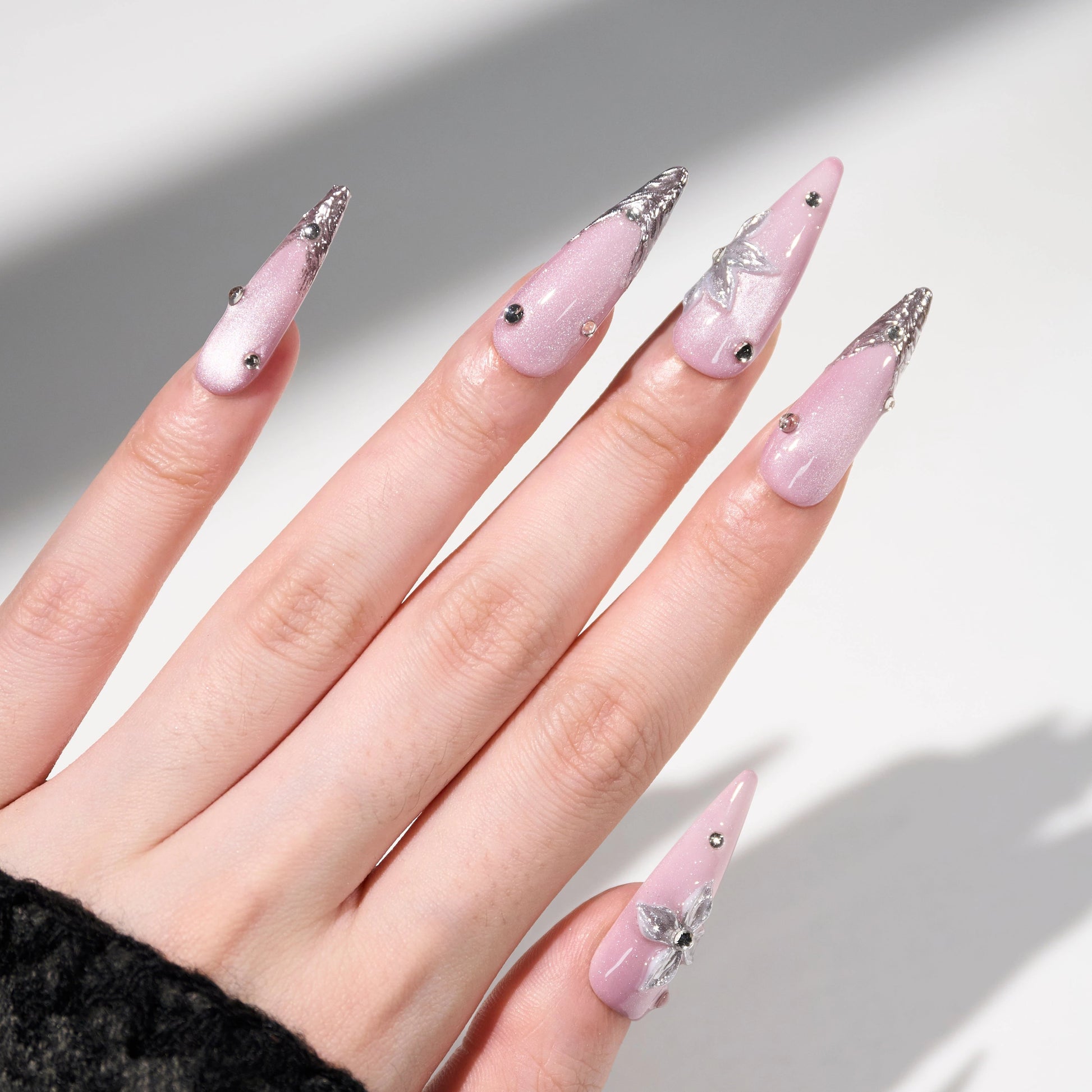 Silver Bloom Emily's Nail