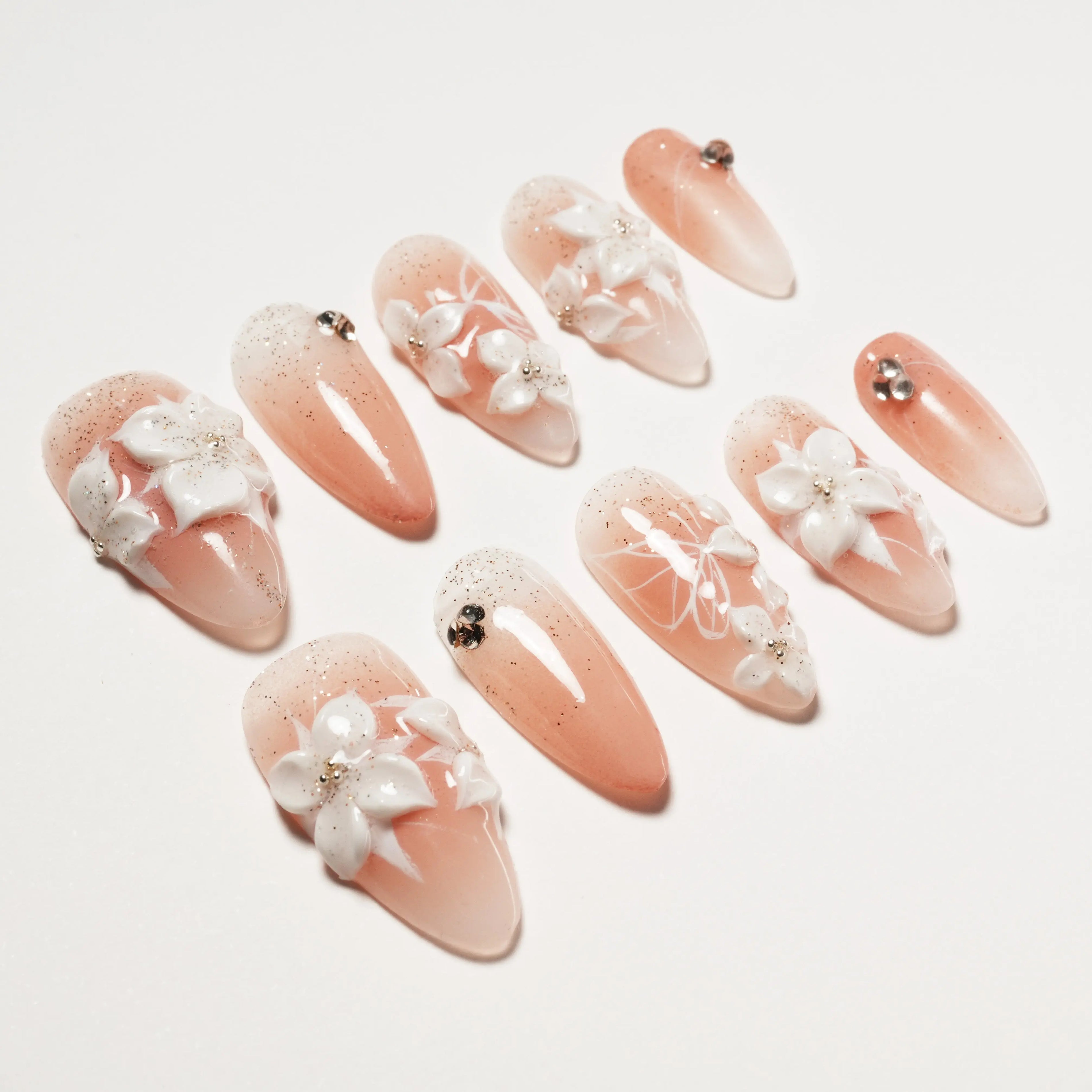 Snow Blossom Emily’s Nail