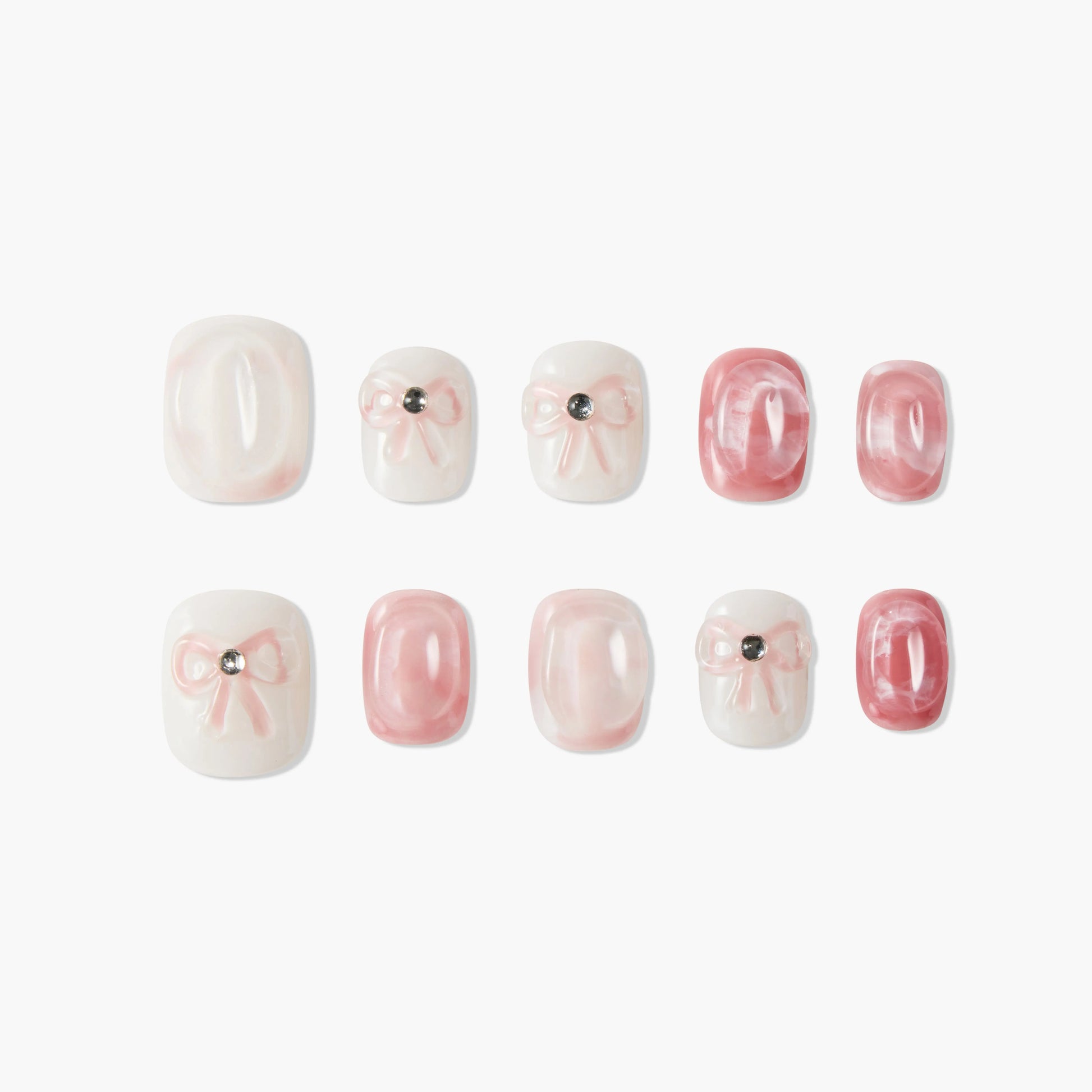 Soft Pink Bow Emily's Nail