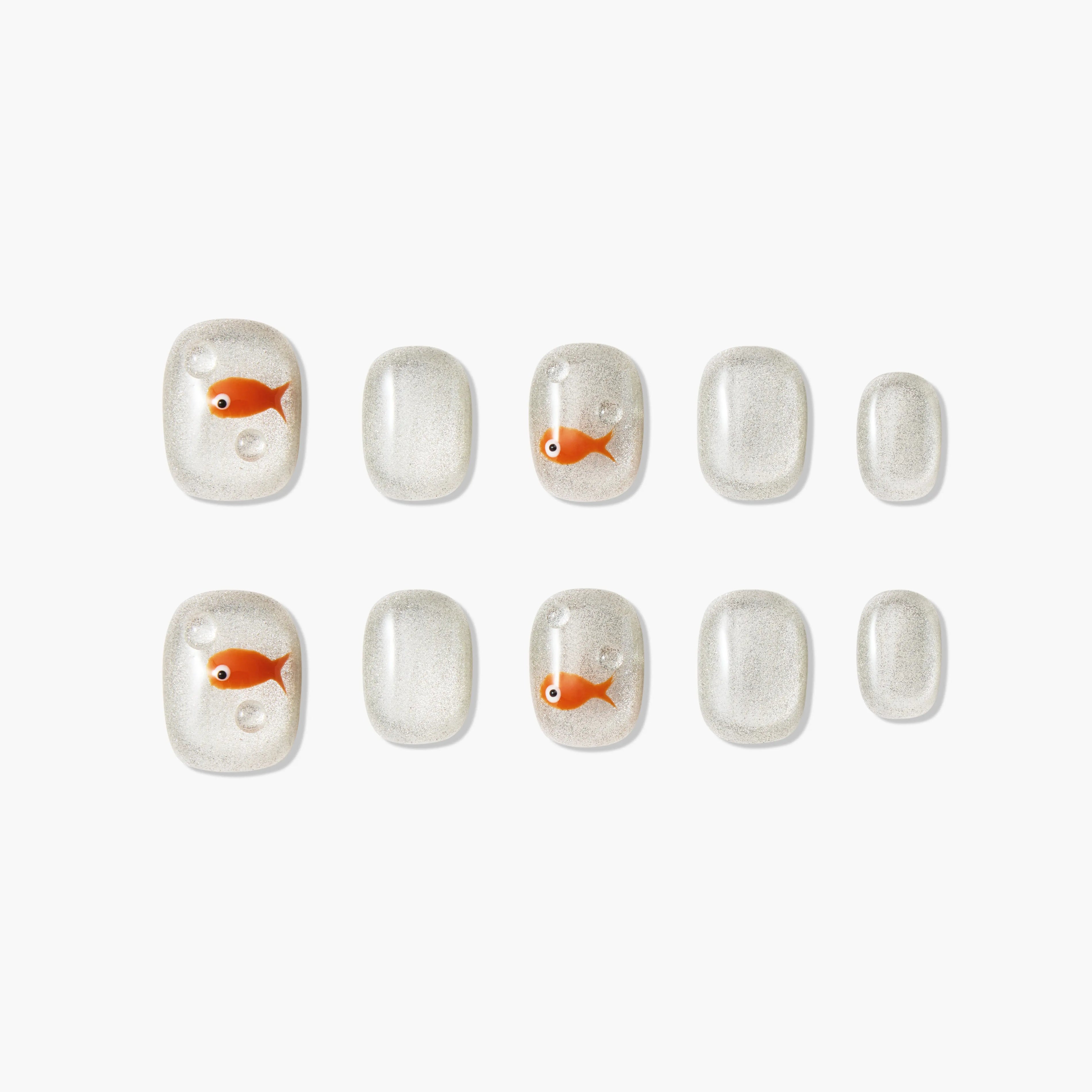 Sparkling Goldfish Emily's Nail