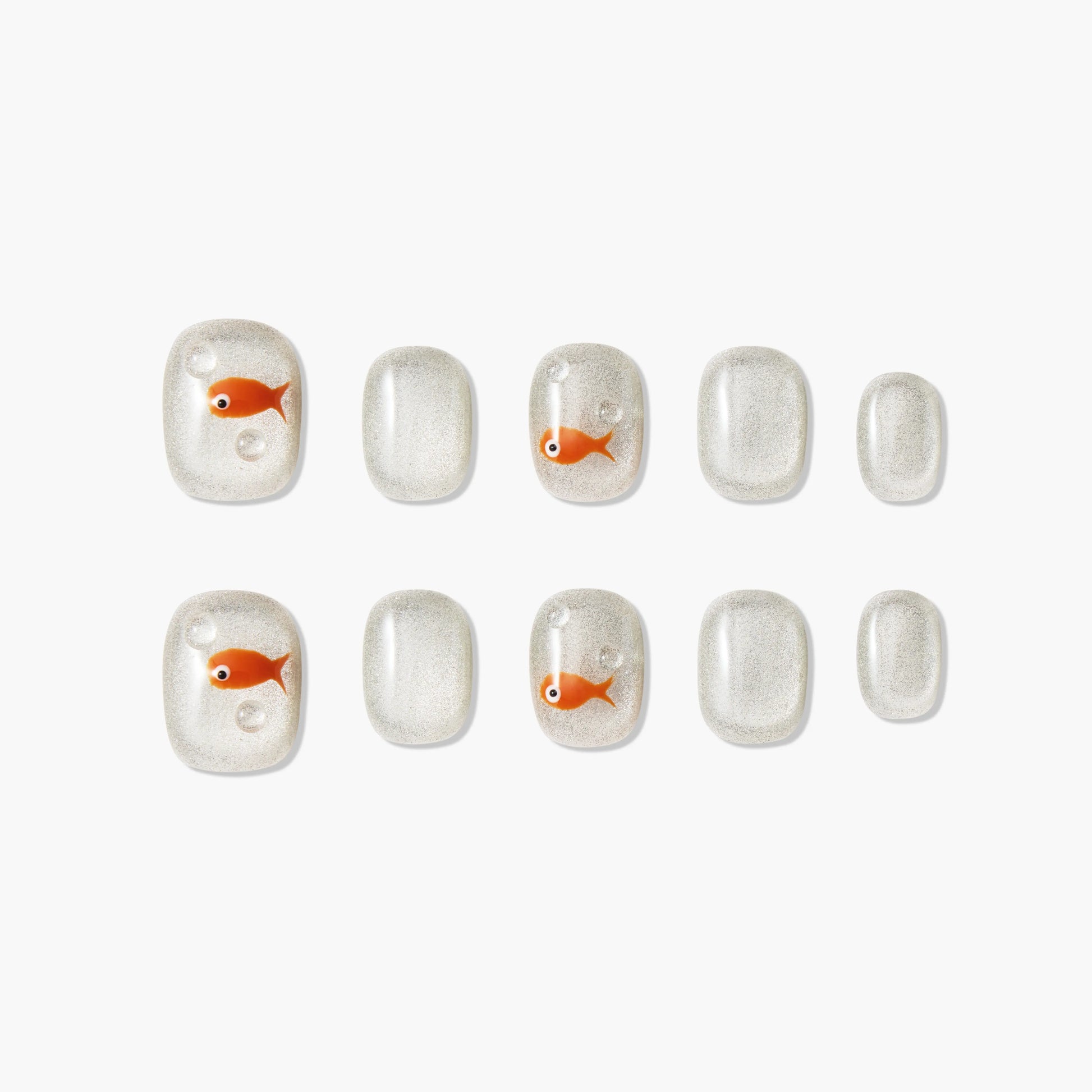 Sparkling Goldfish Emily's Nail