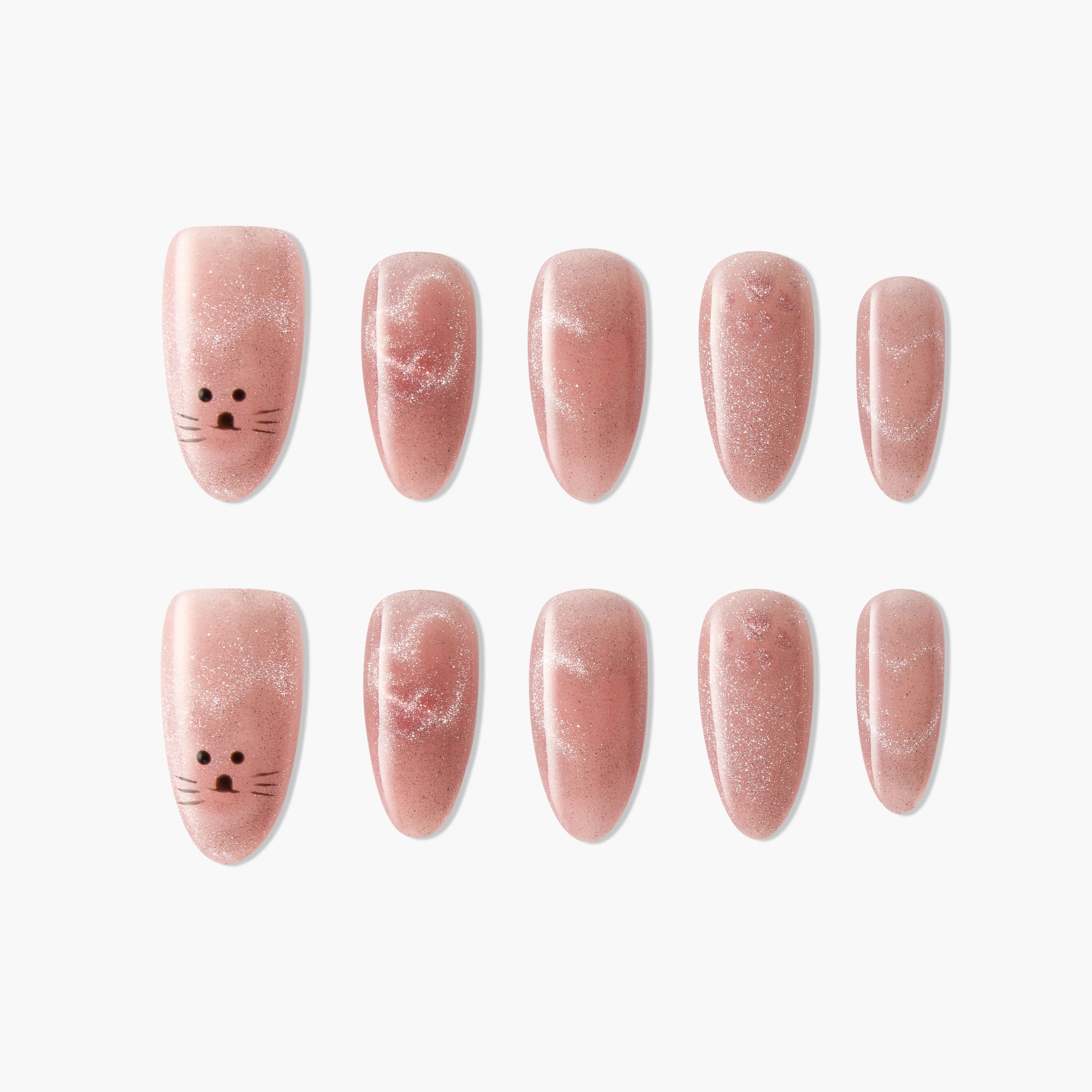 Sparkling Kitty Emily's Nail