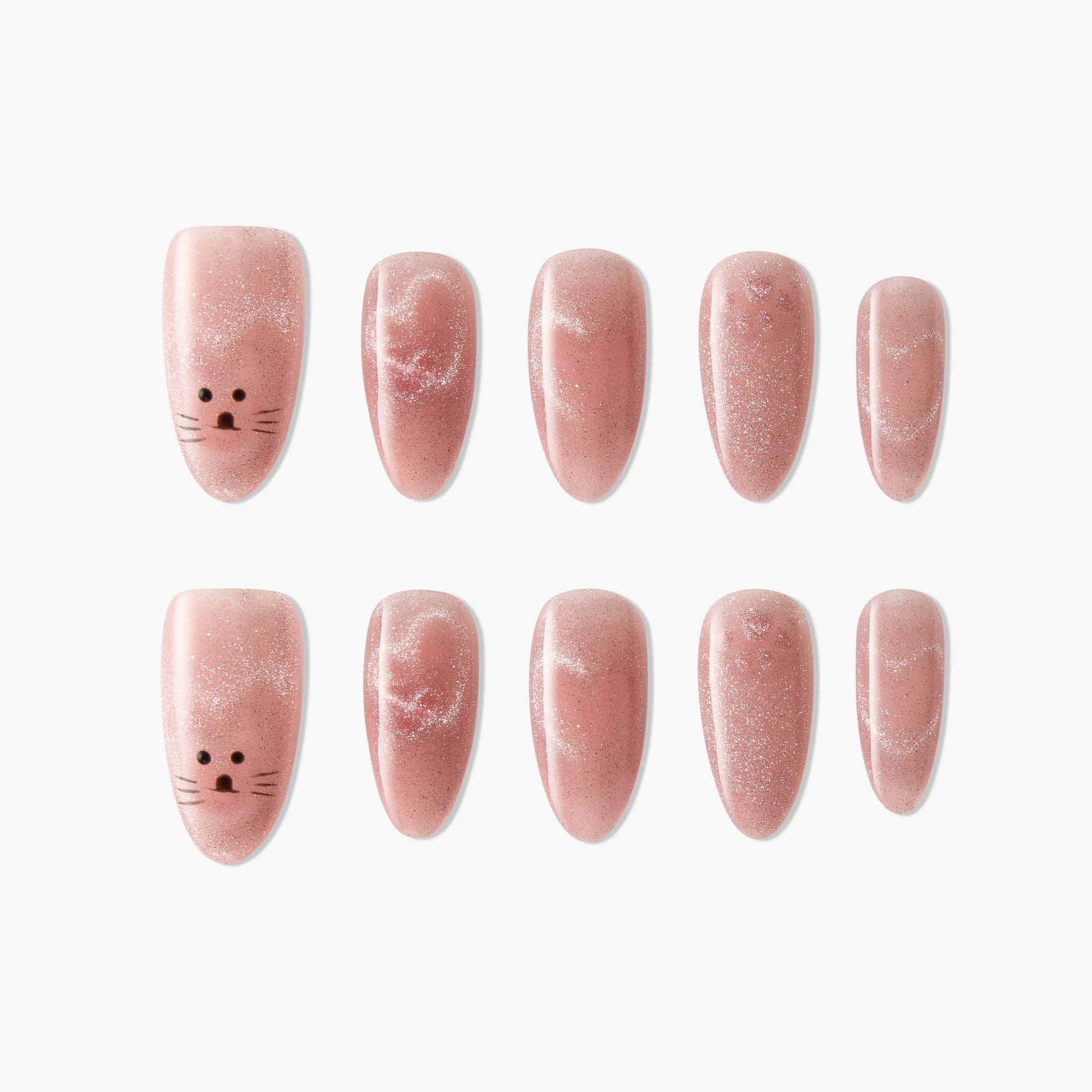 Sparkling Kitty Emily's Nail