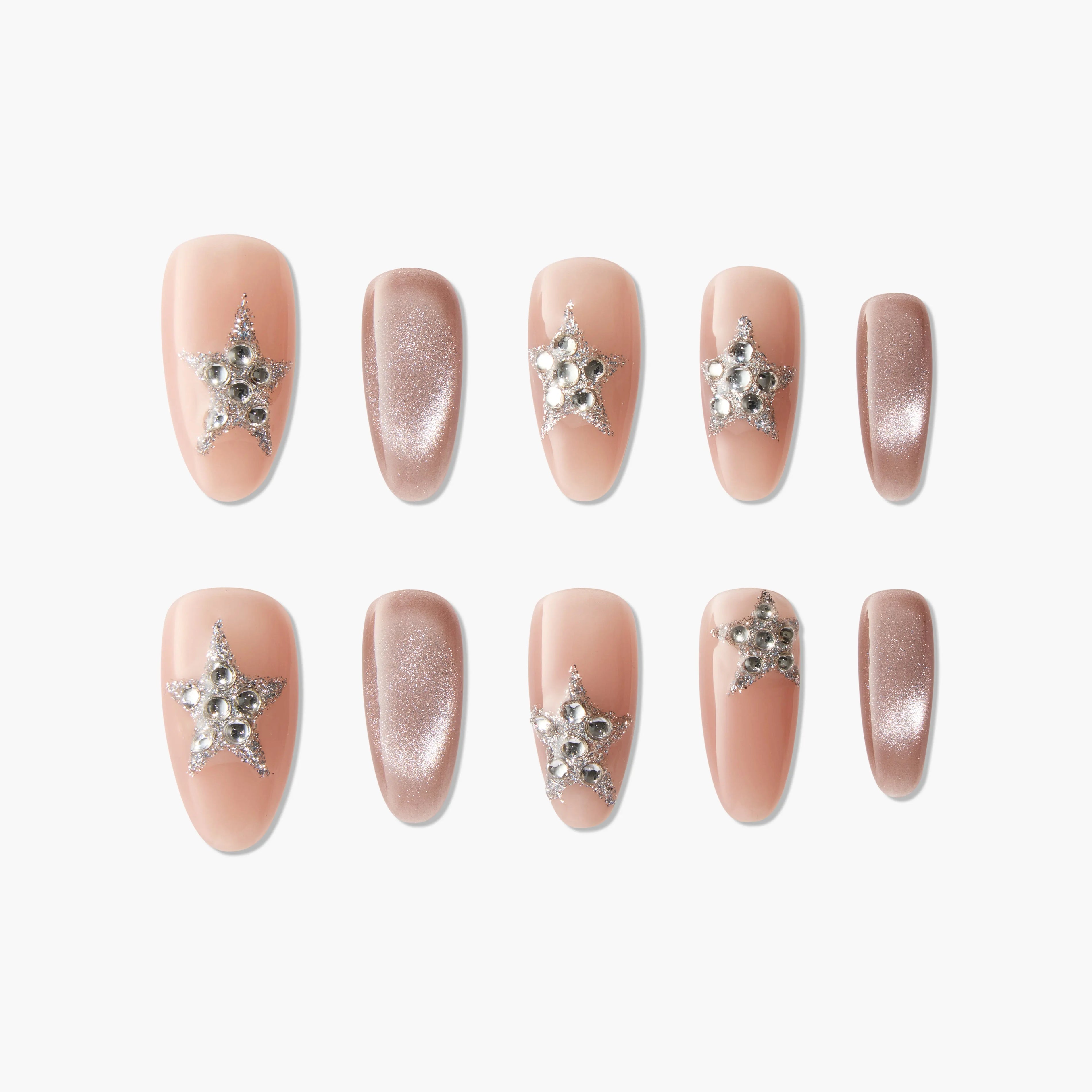 Sparkling Starry Nude Emily's Nail