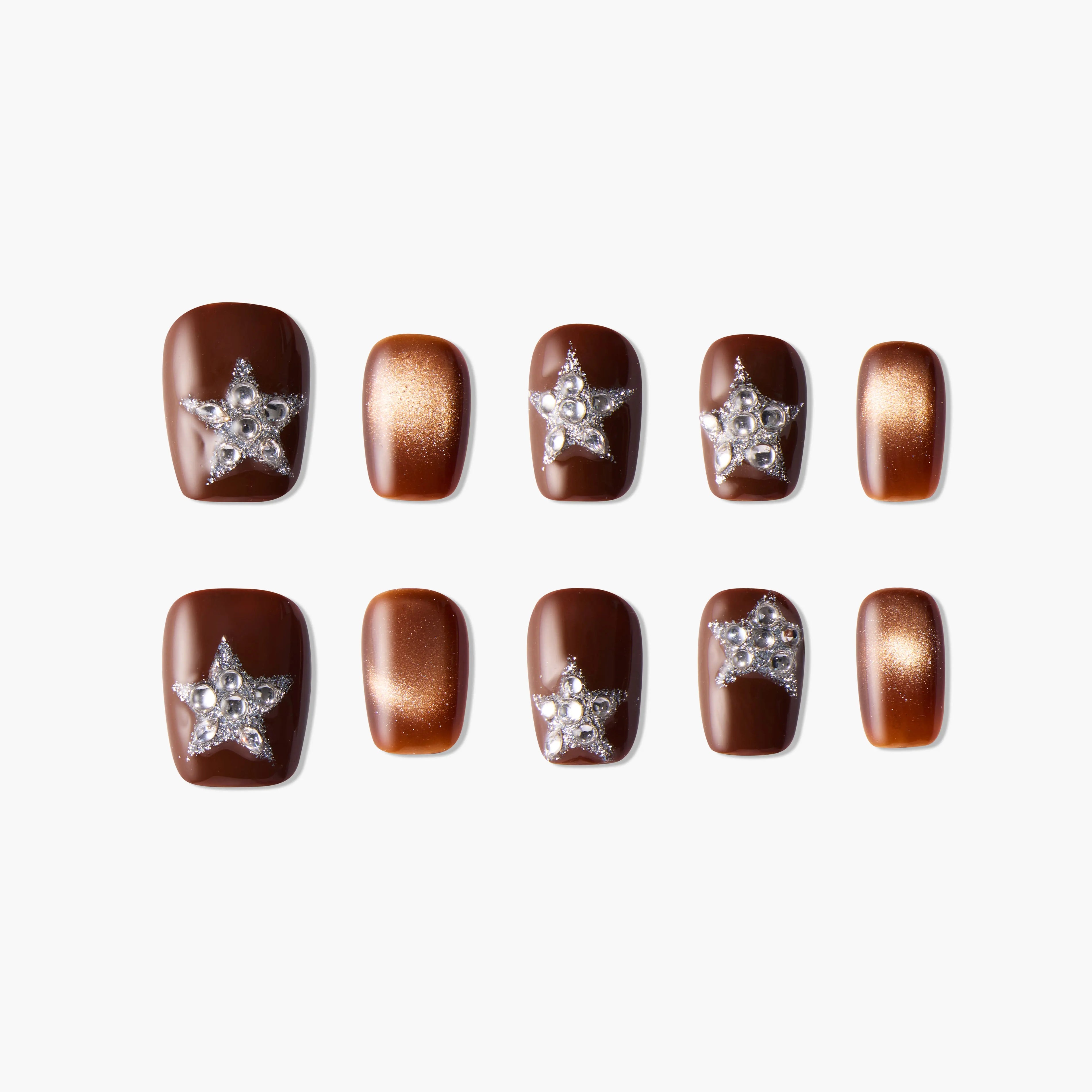 Starry Brown Dream Emily's Nail