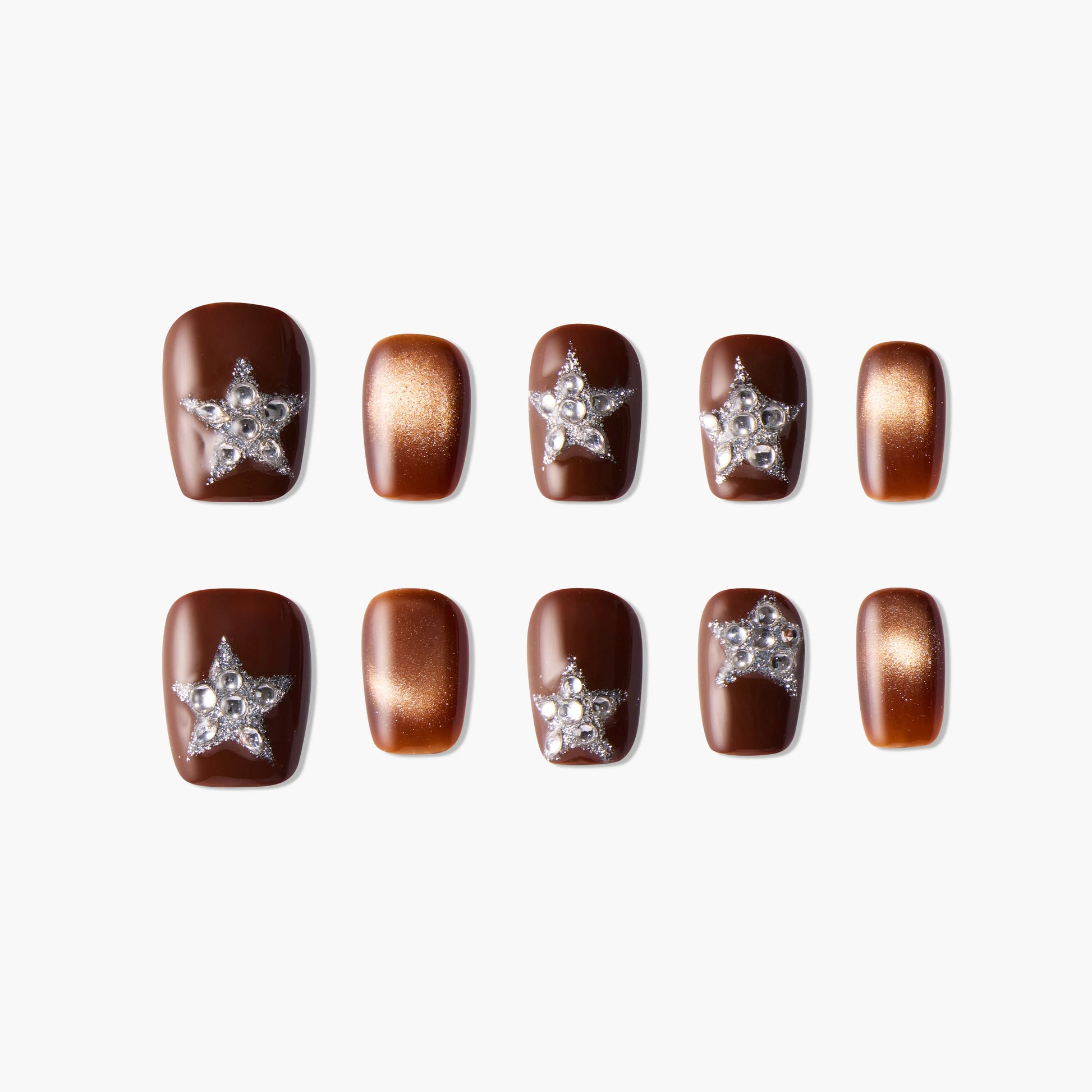 Starry Brown Dream Emily's Nail